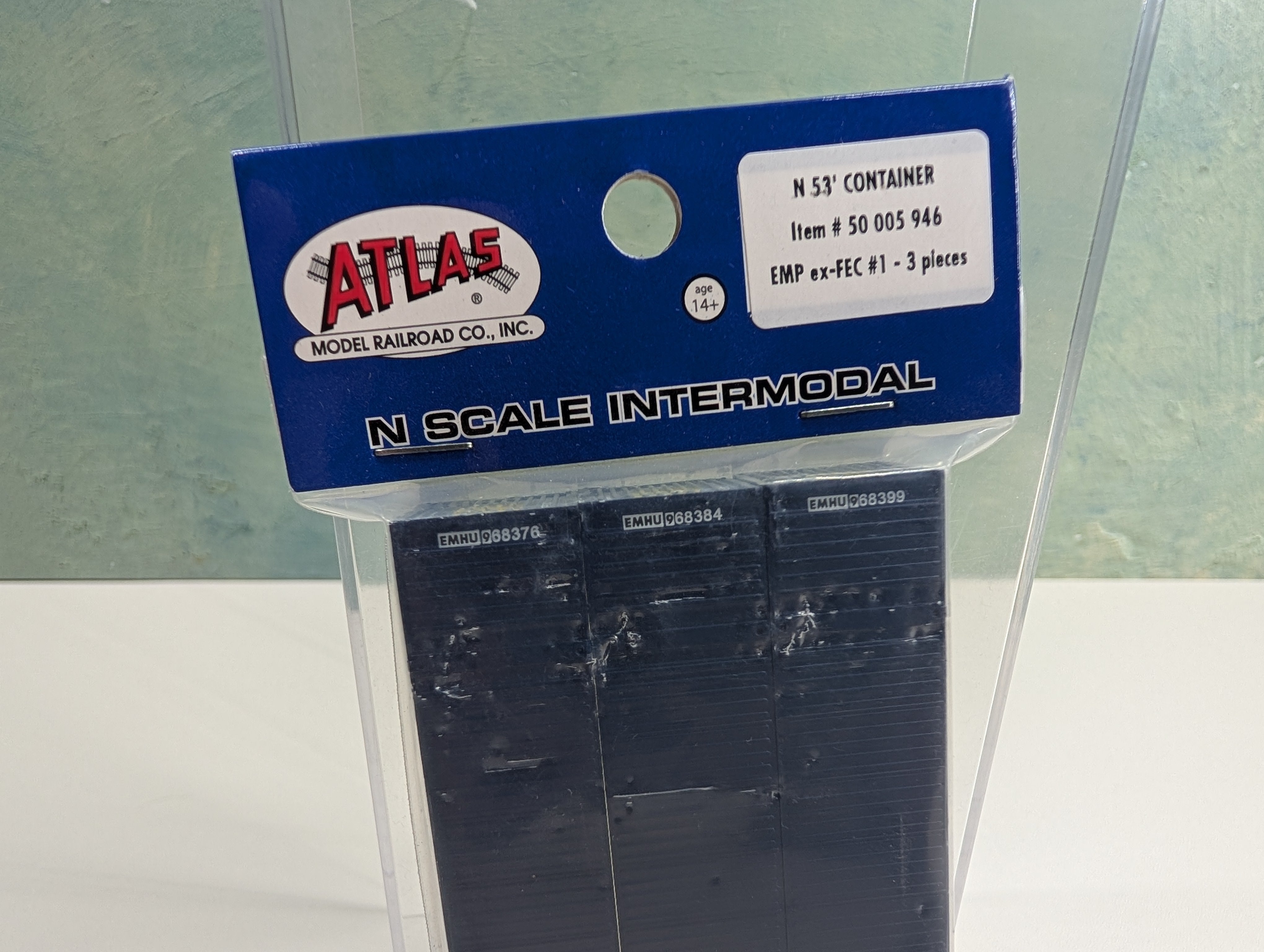 Atlas 50005946 N Scale 53' Container EMP (3 pcs)