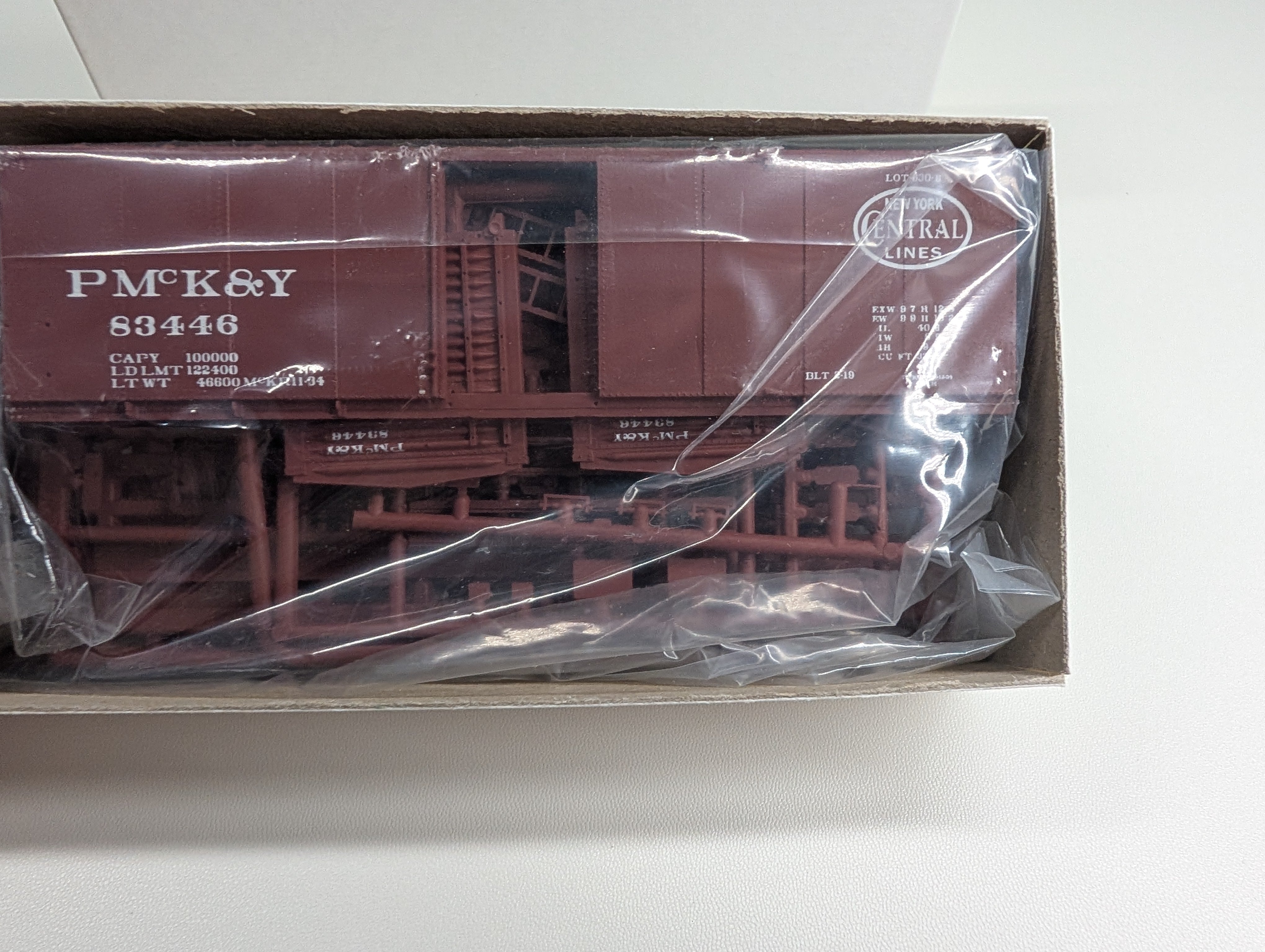 USED Tichy Train Group HO Scale Steel Box Car PMcKY #83446 NMRA Conv Car KIT