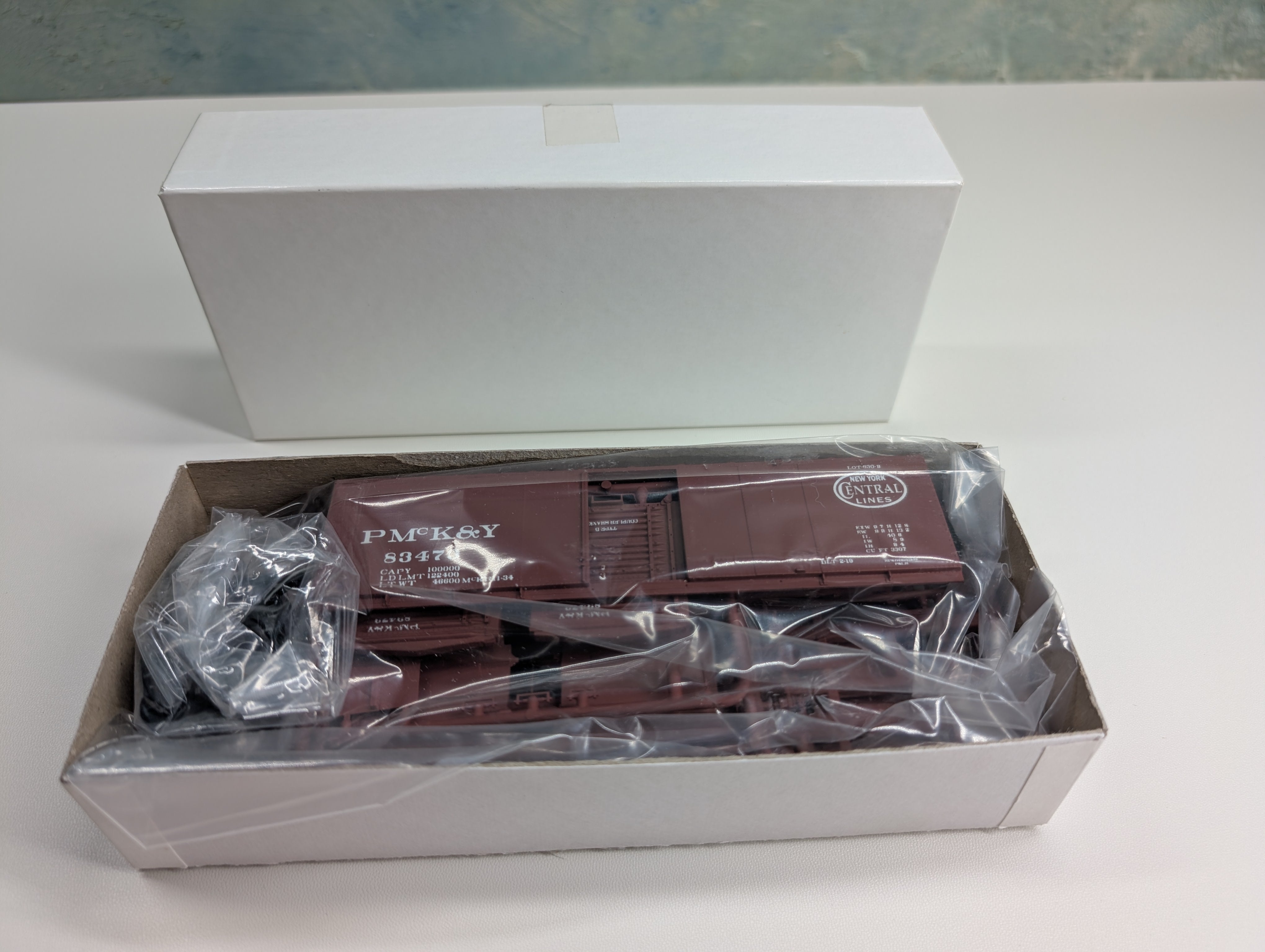 USED Tichy Train Group HO Scale Steel Box Car PMcKY #83473 NMRA Conv Car KIT