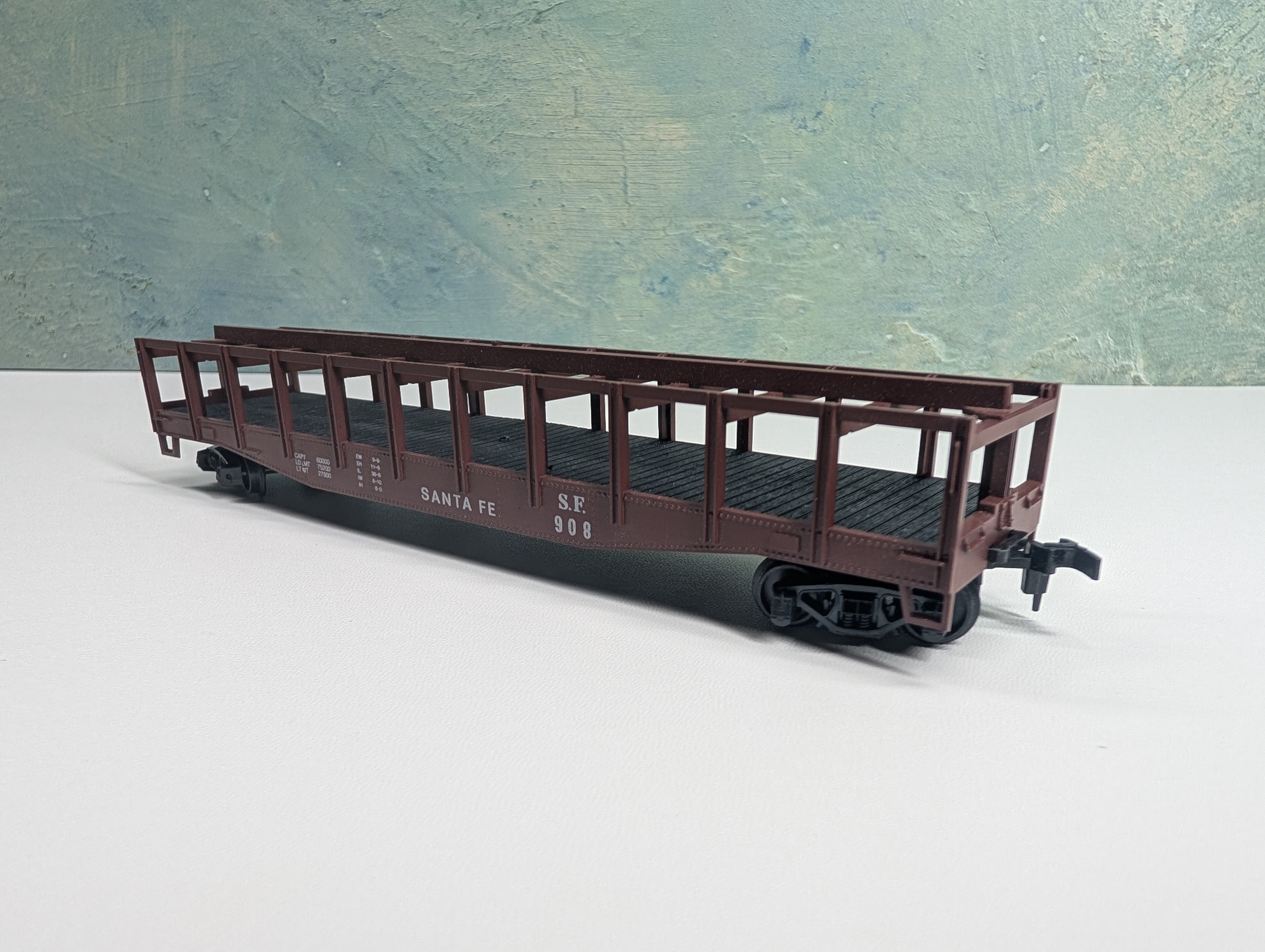 USED Roco HO Scale Carbide Carrier Car Santa Fe SF #908