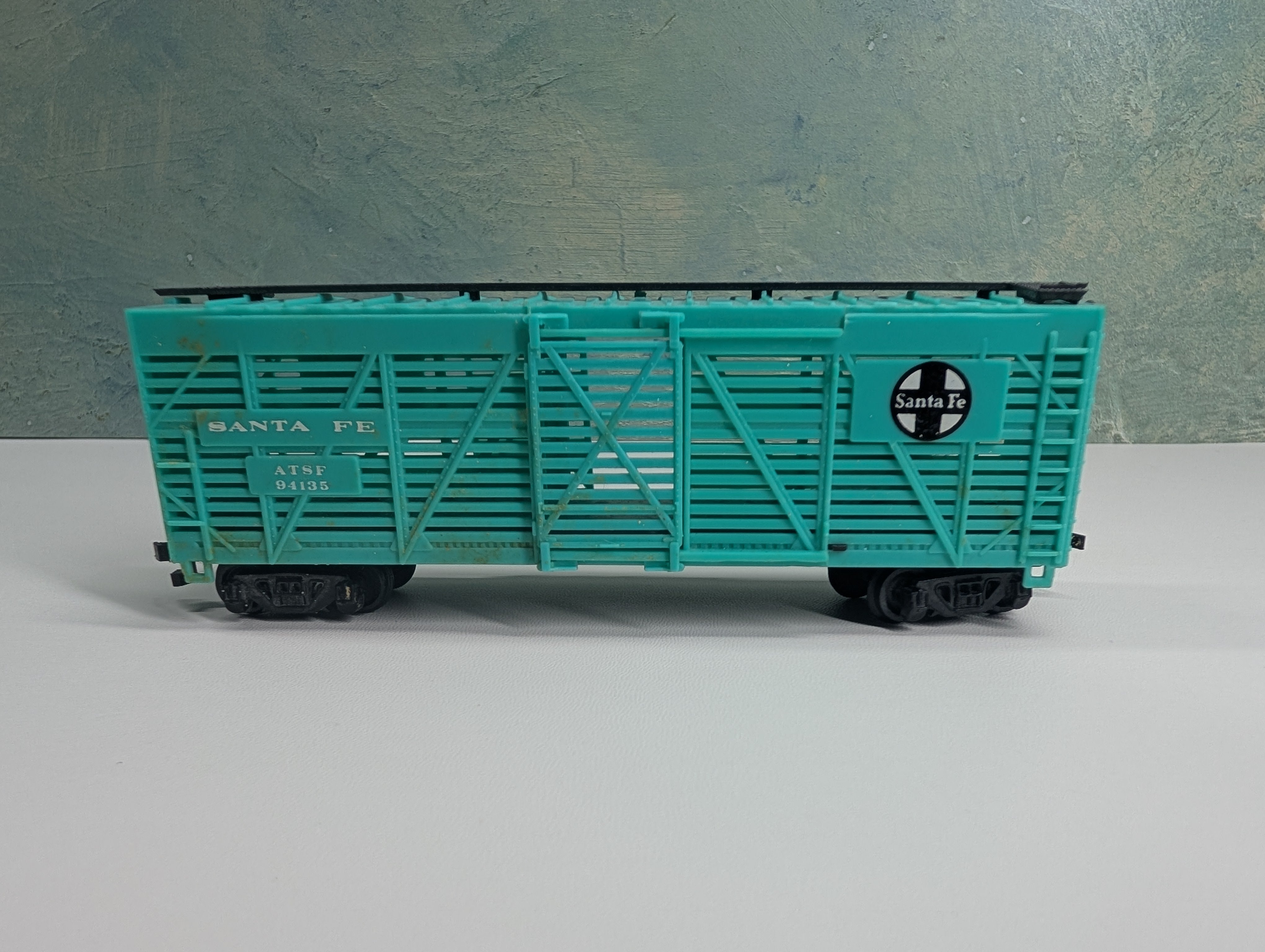 USED Bachmann HO Scale Cattle Stock Car Santa Fe ATSF #94135