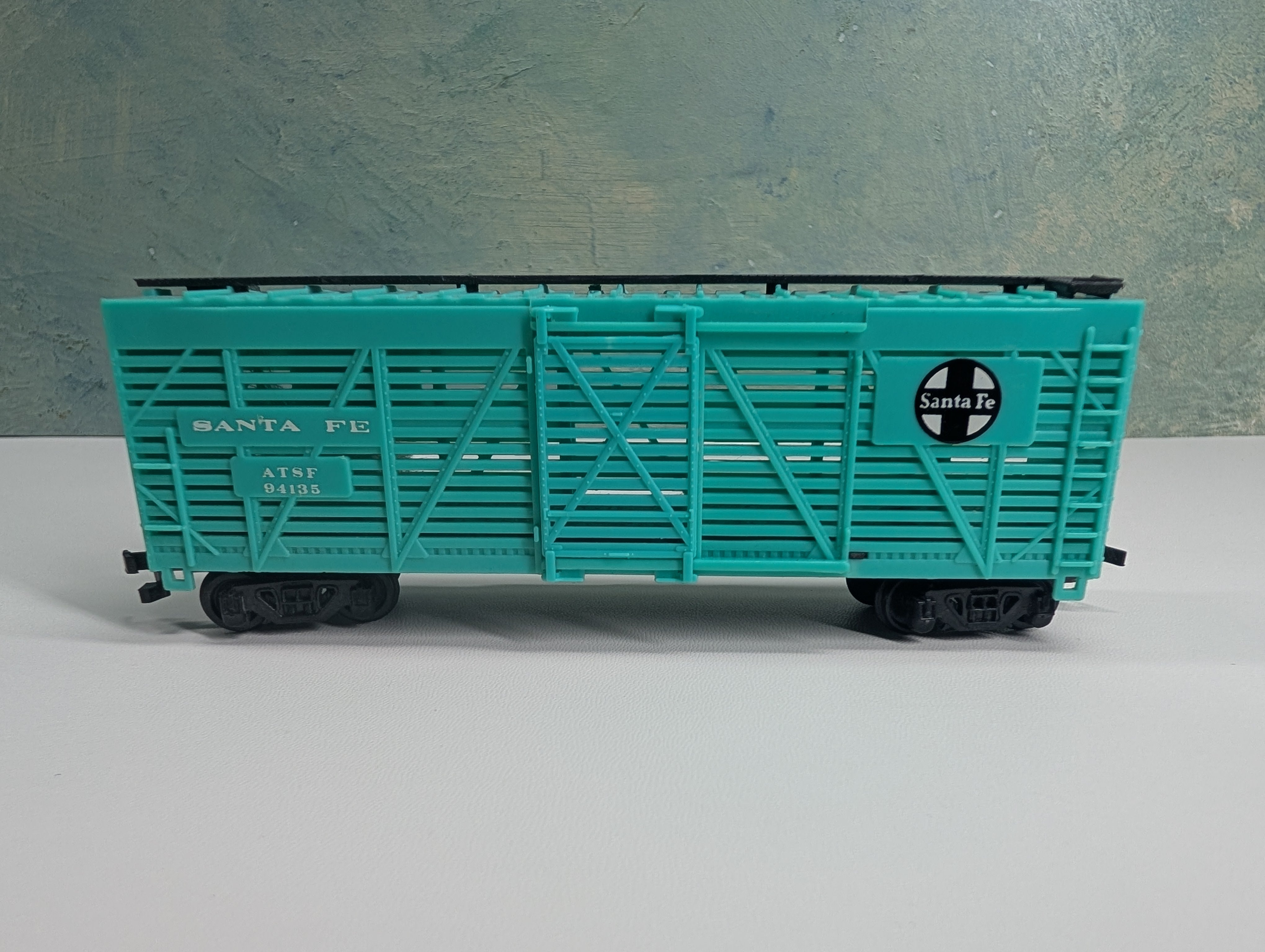 USED Bachmann HO Scale Cattle Stock Car Santa Fe ATSF #94135
