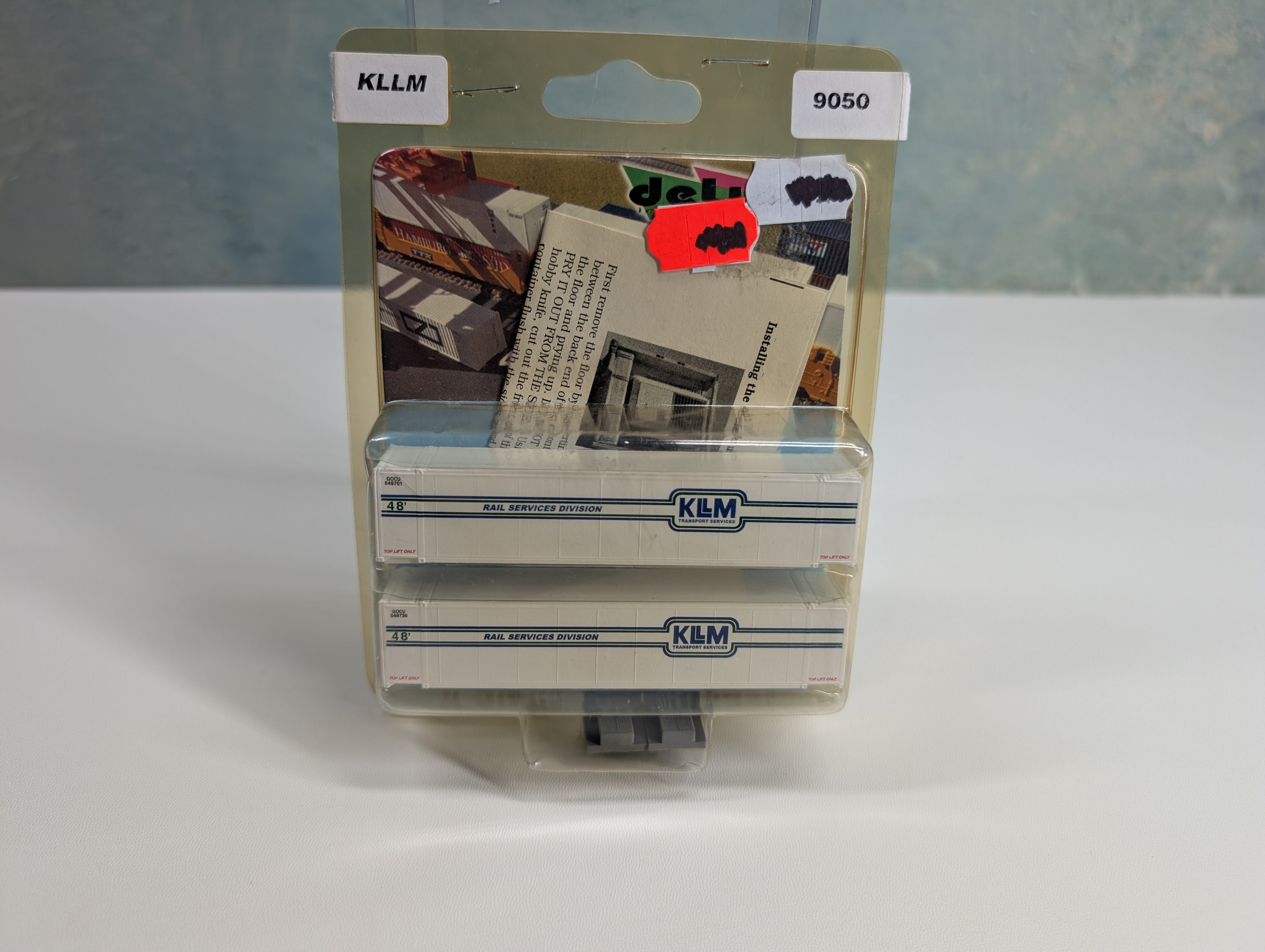 USED Deluxe 9050 N Scale 48' Containers KLLM Transport (2 pcs)
