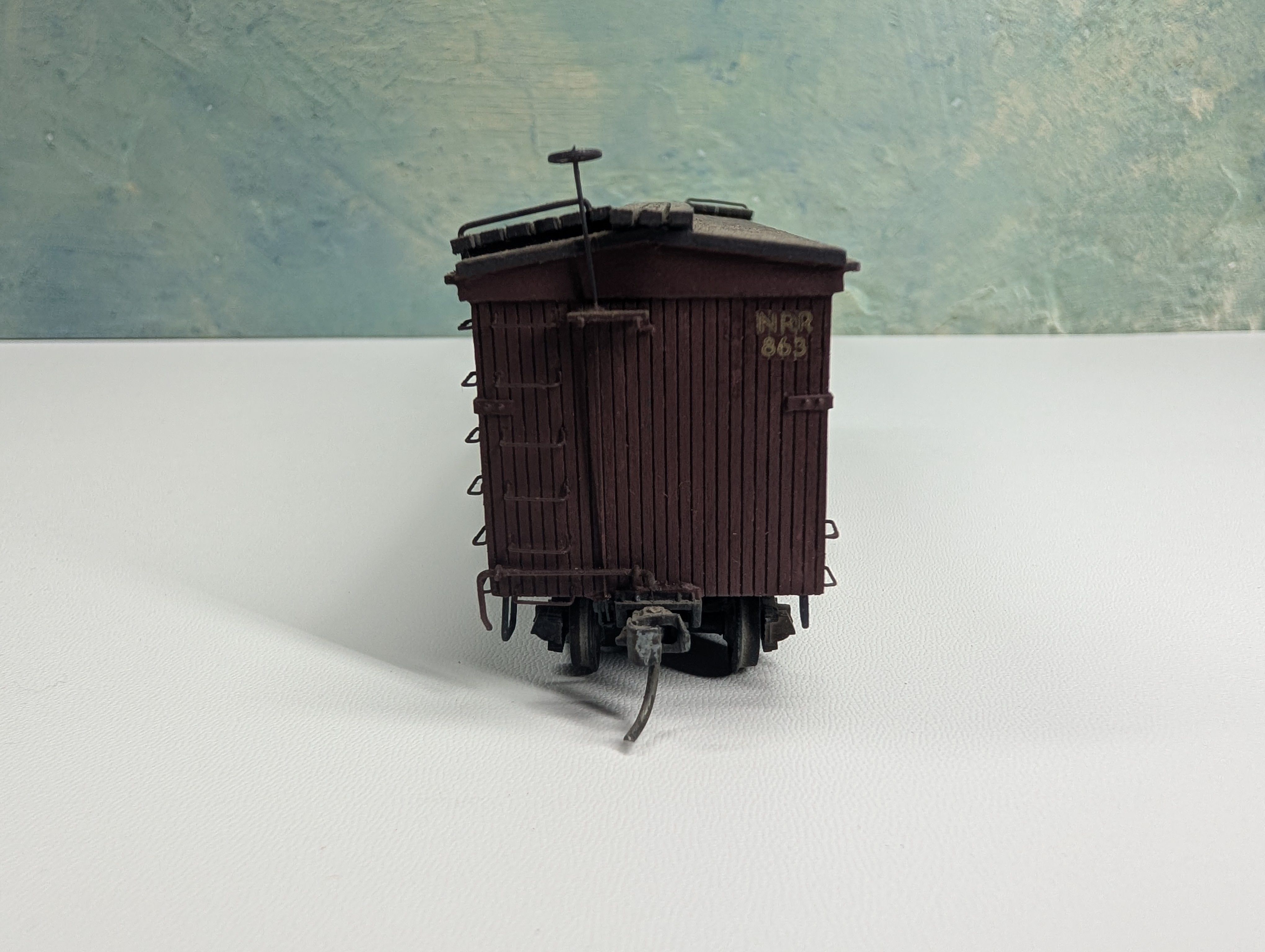 USED HO Scale Real Wood Box Car North River NRR #863