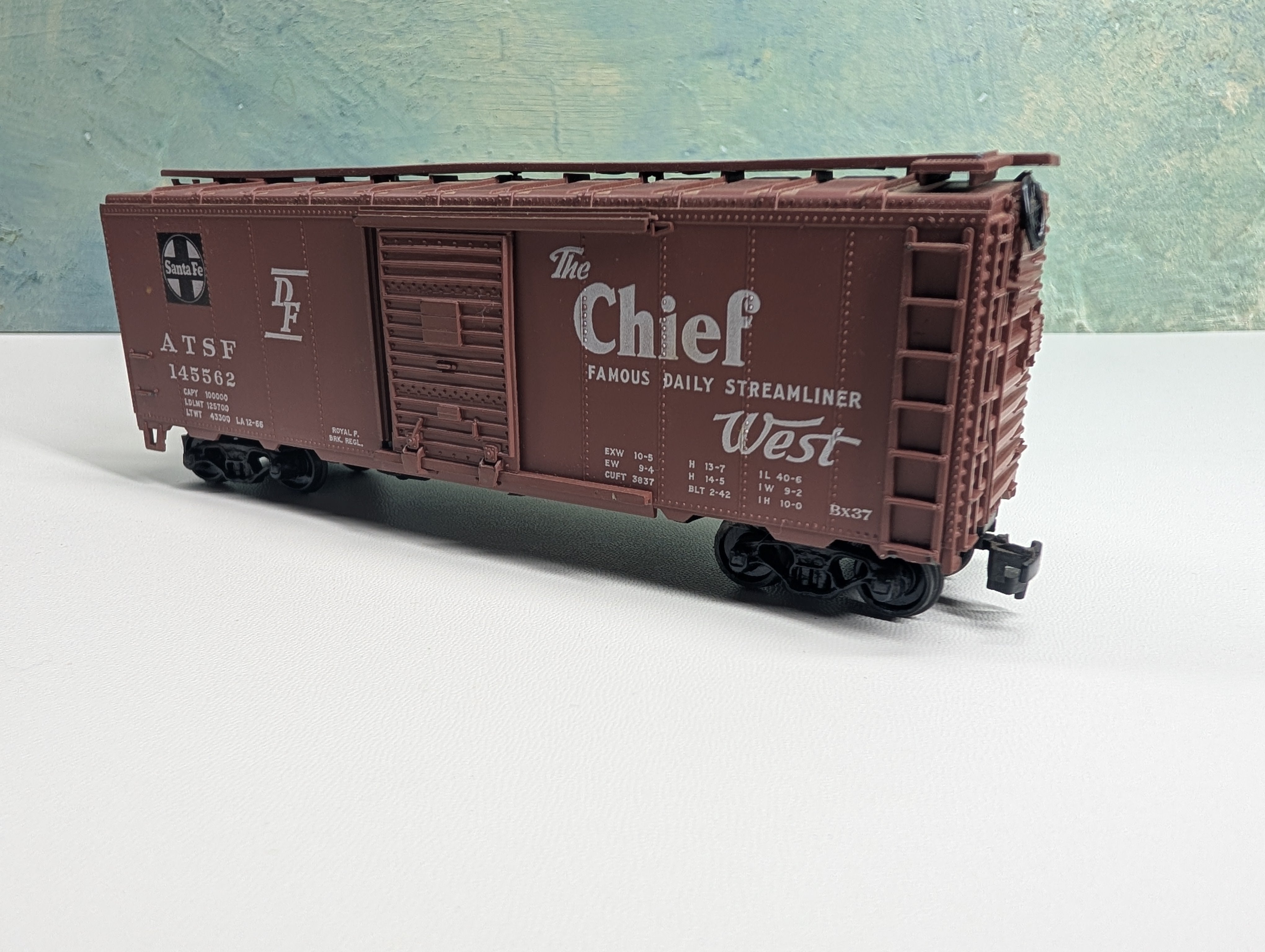 USED Athearn HO Scale 40' Box Car Santa Fe ATSF #145562