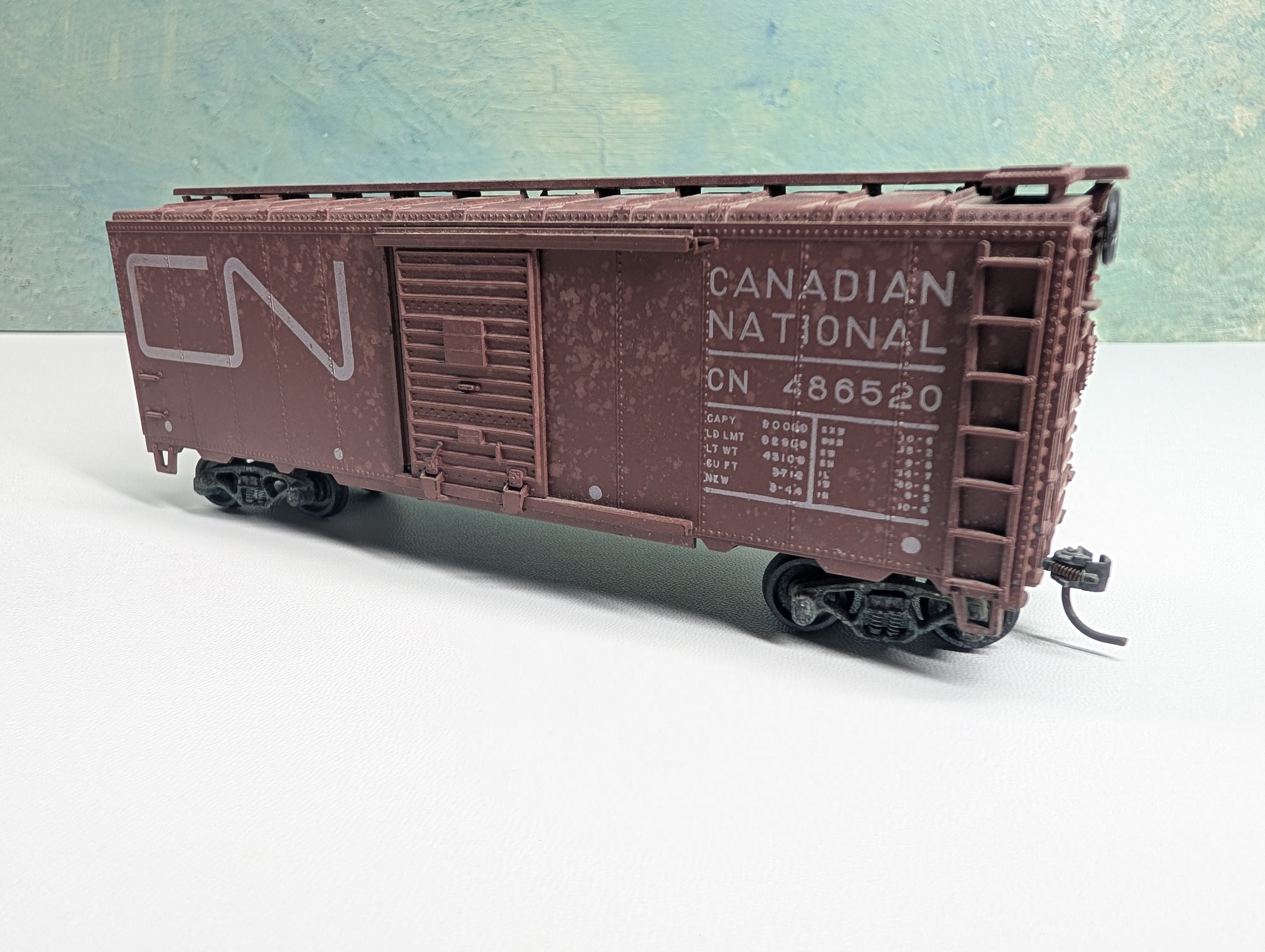 USED Athearn HO Scale 40' Box Car Canadian National CN #486520