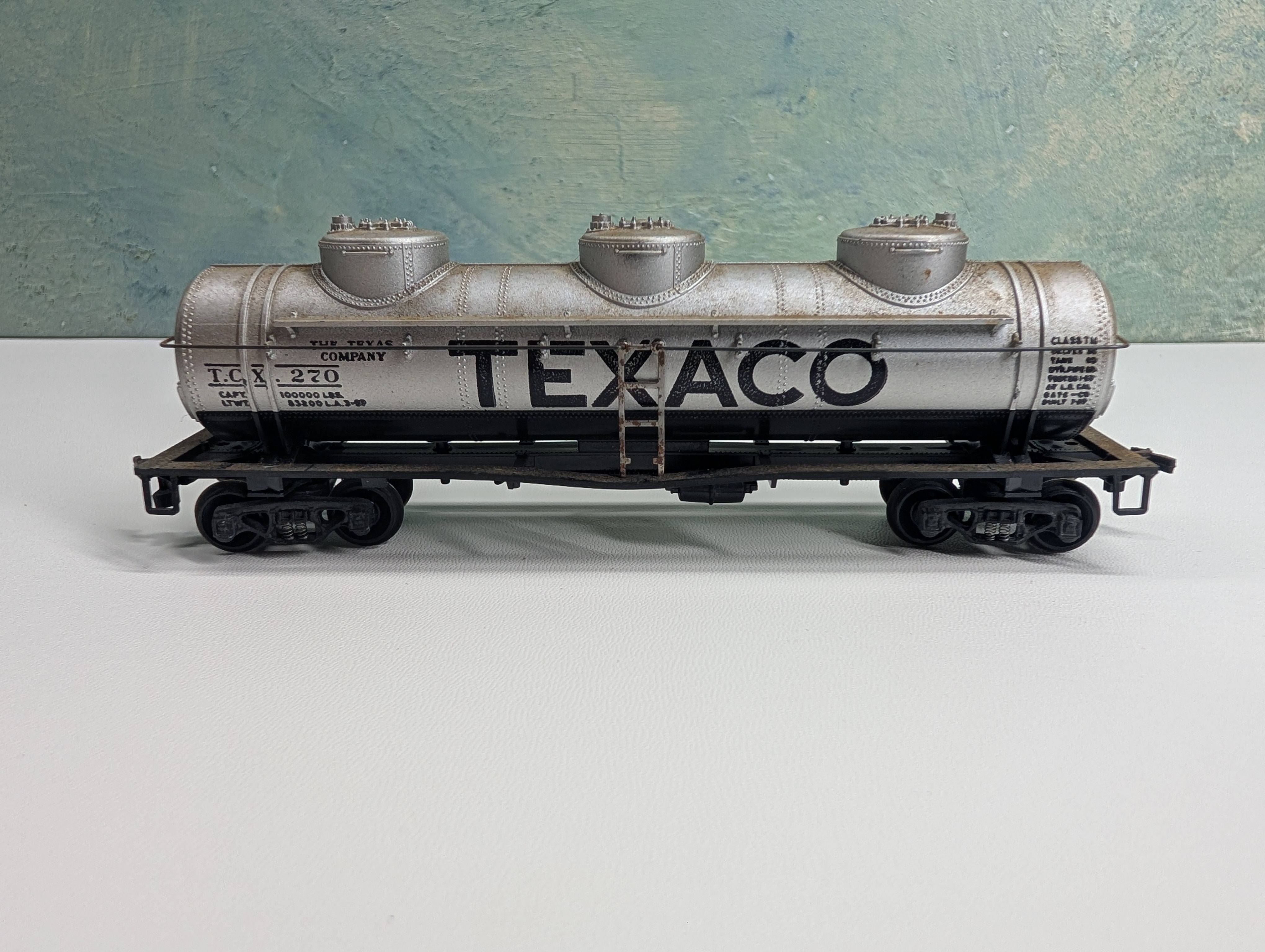 USED Athearn HO Scale Triple Dome Tank Car Texaco TCX #270
