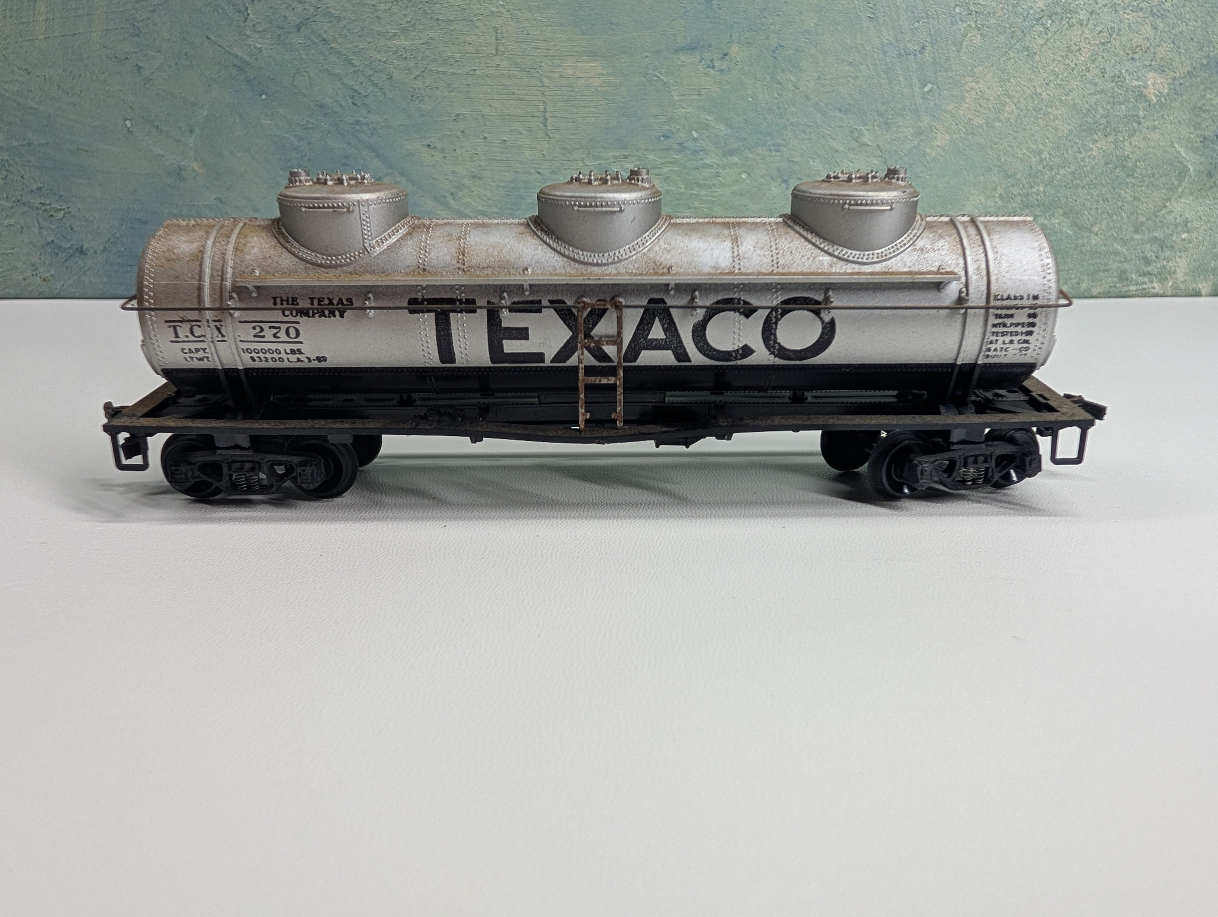 USED Athearn HO Scale Triple Dome Tank Car Texaco TCX #270