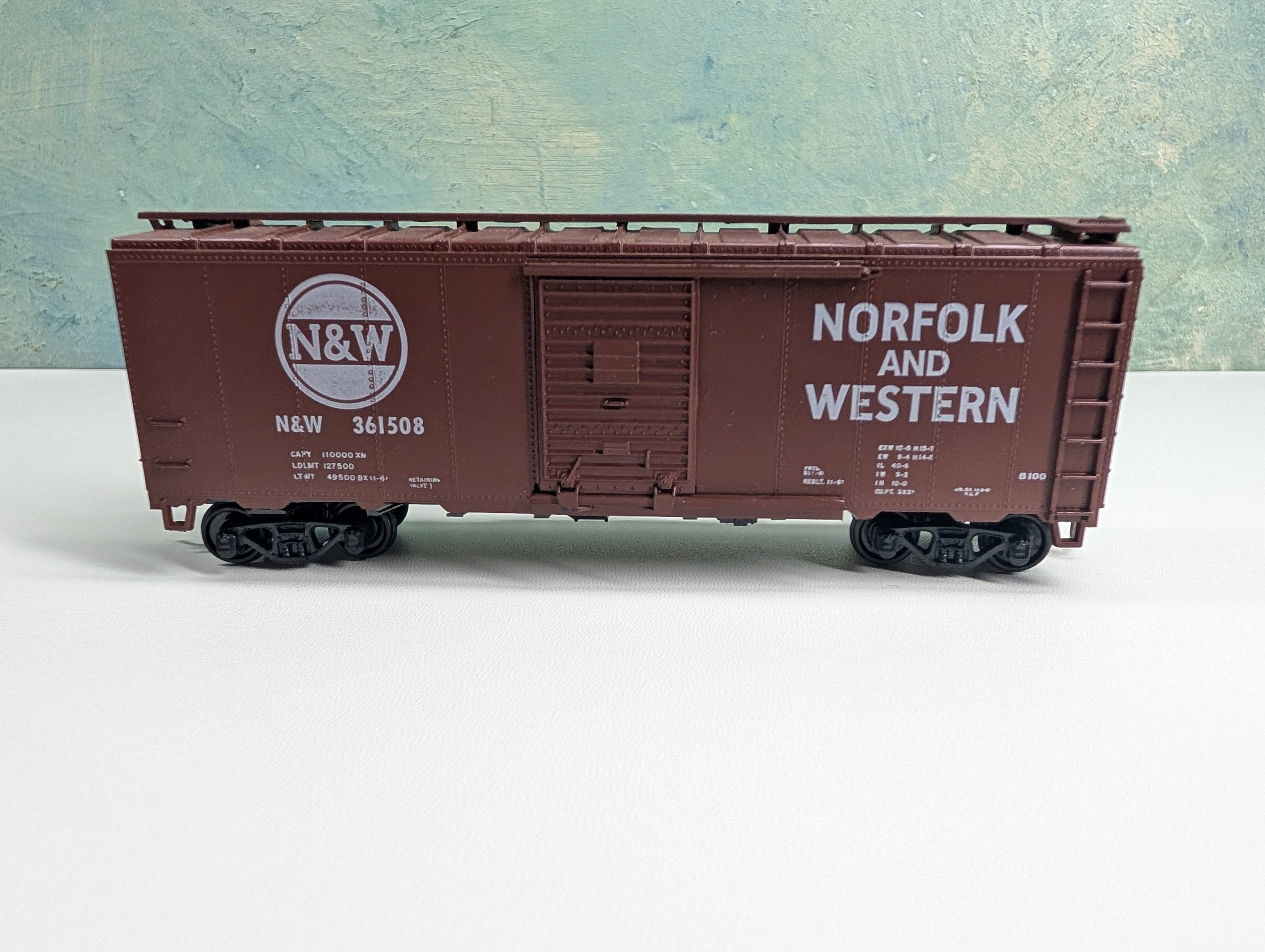 USED Athearn HO Scale 40' Box Car Norfolk & Western NW #361508