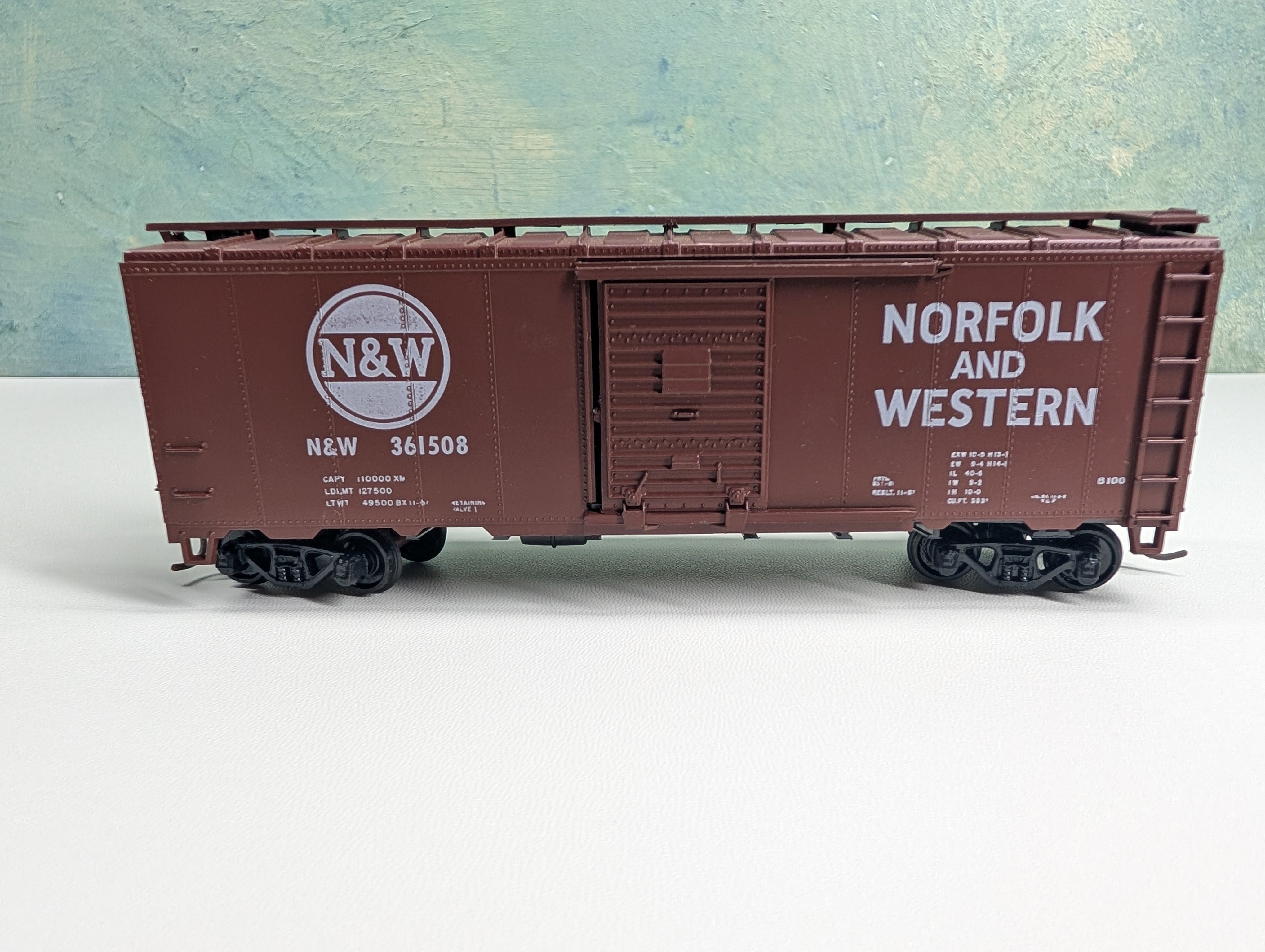 USED Athearn HO Scale 40' Box Car Norfolk & Western NW #361508