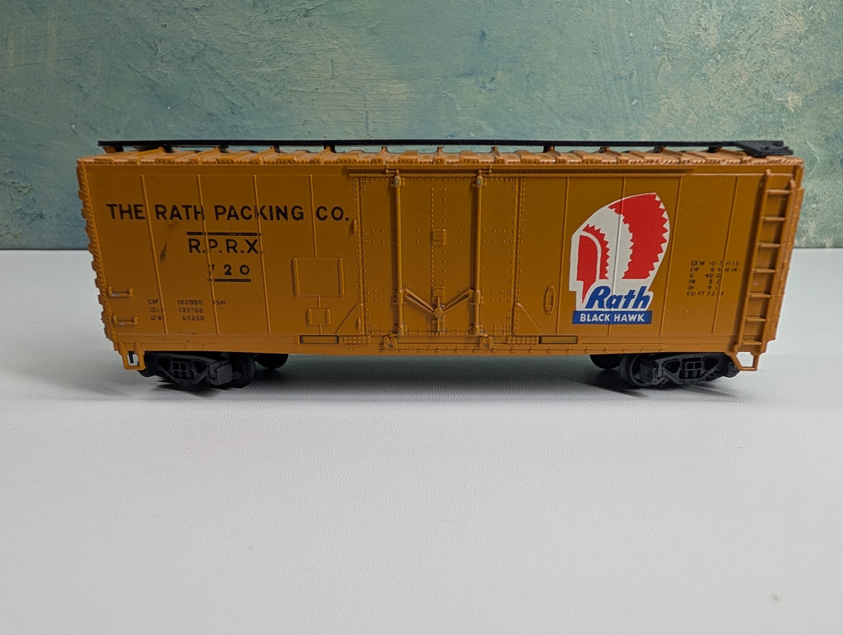 USED AHM HO Scale 40' Box Car Rath Packing Co RPRX #720