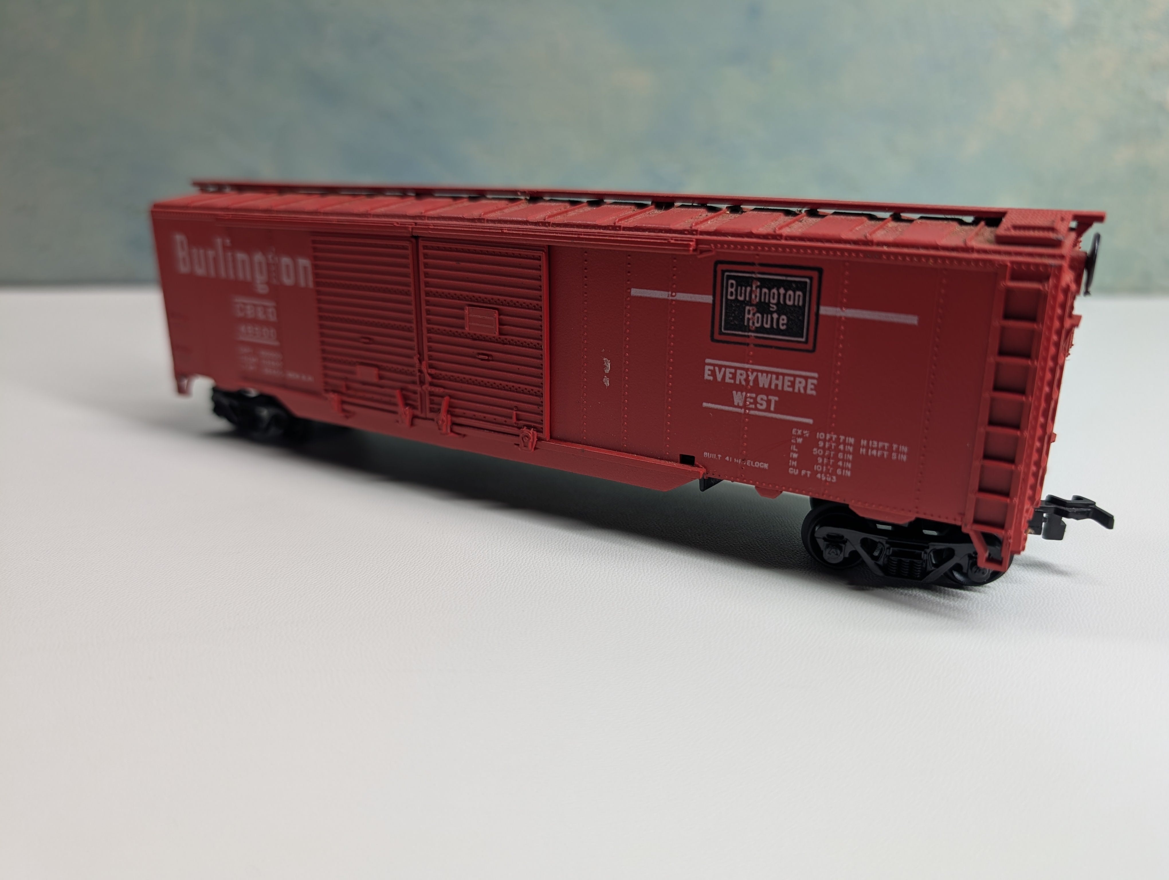 USED HO Scale 50' DD Box Car Burlington CB&Q #48500