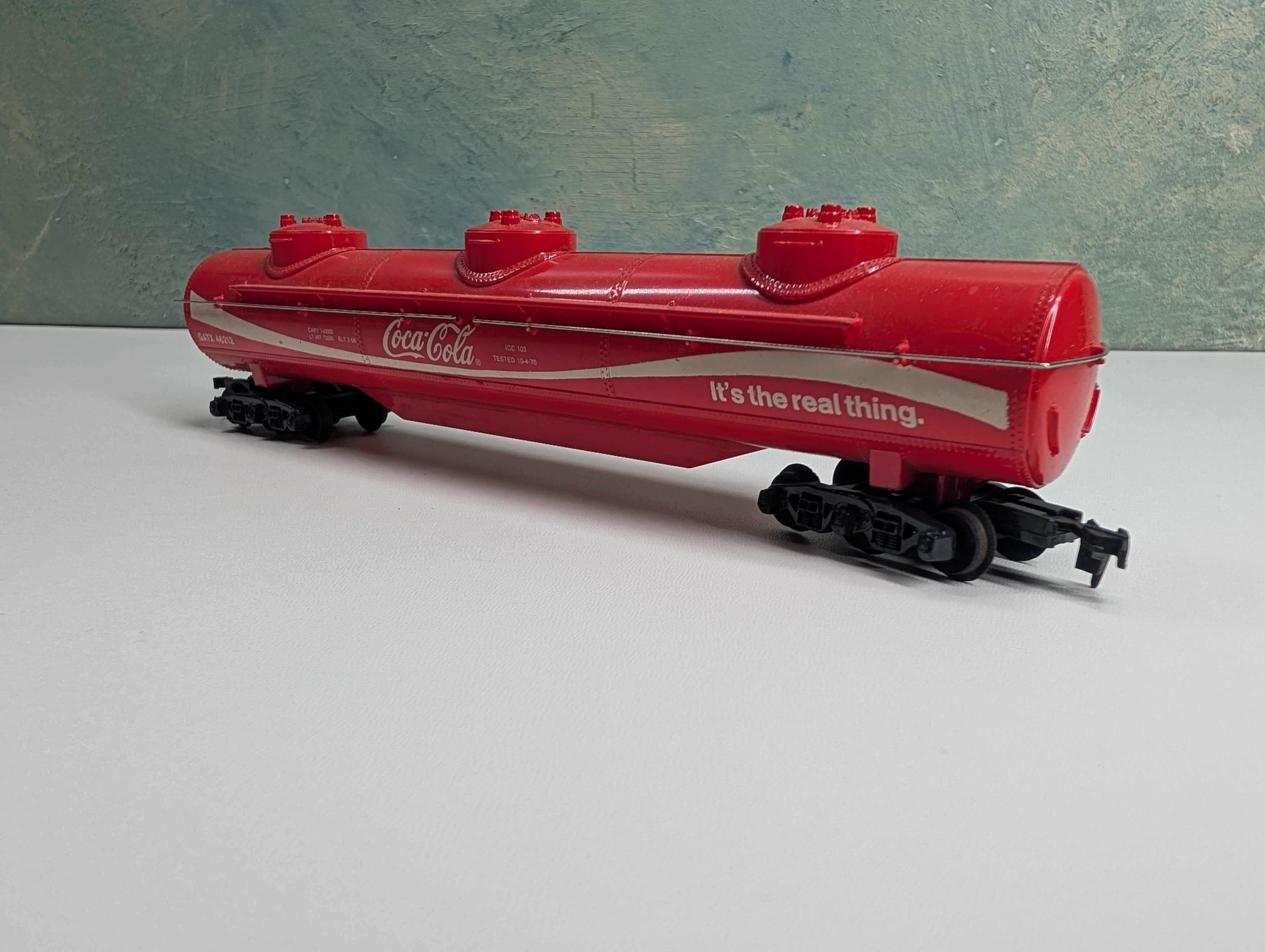 USED Tyco HO Scale 60' Triple Dome Tank Car Coca-Cola GATX #46212