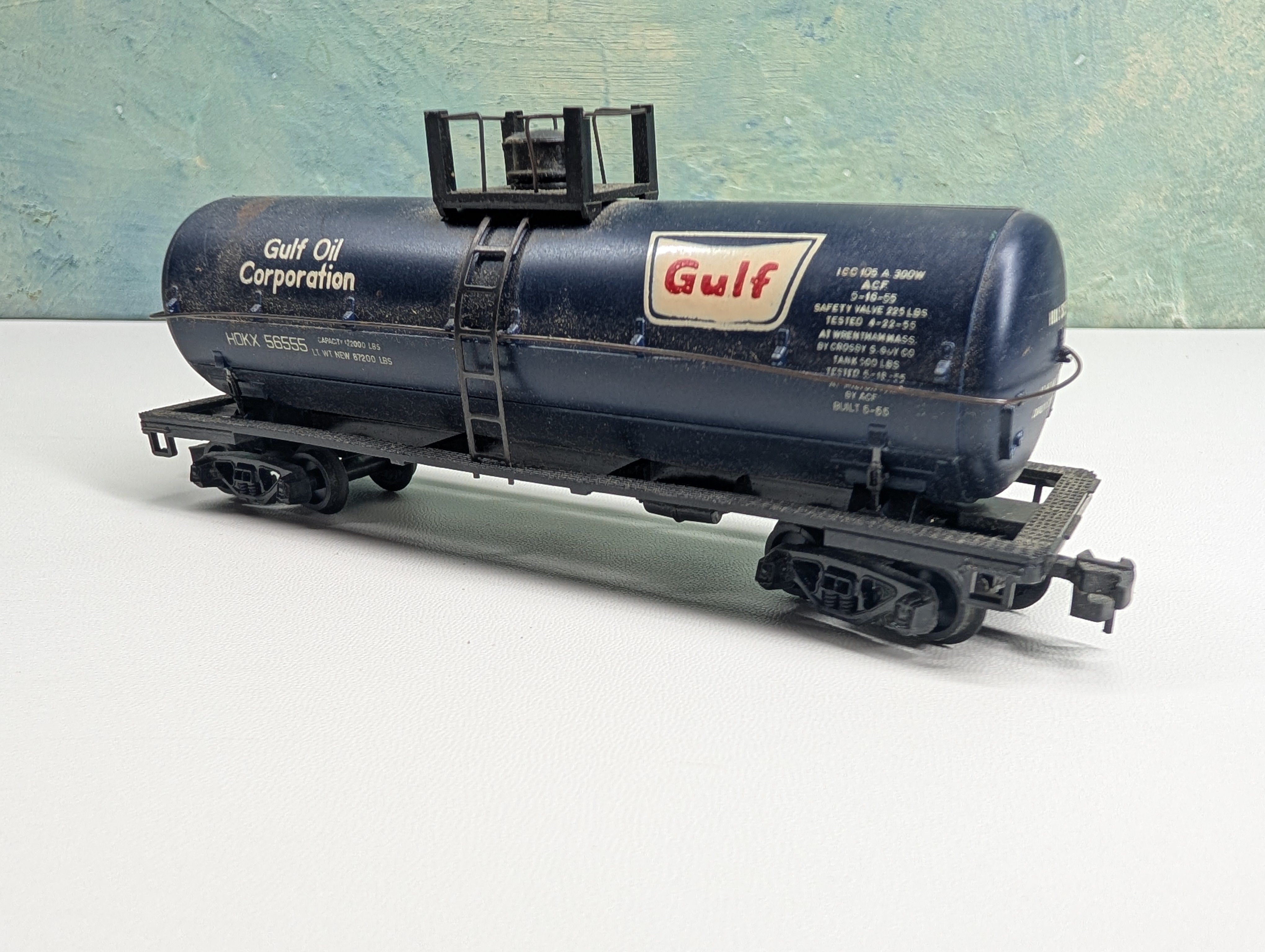 USED HO Scale Tank Car Gulf HDKX #56555