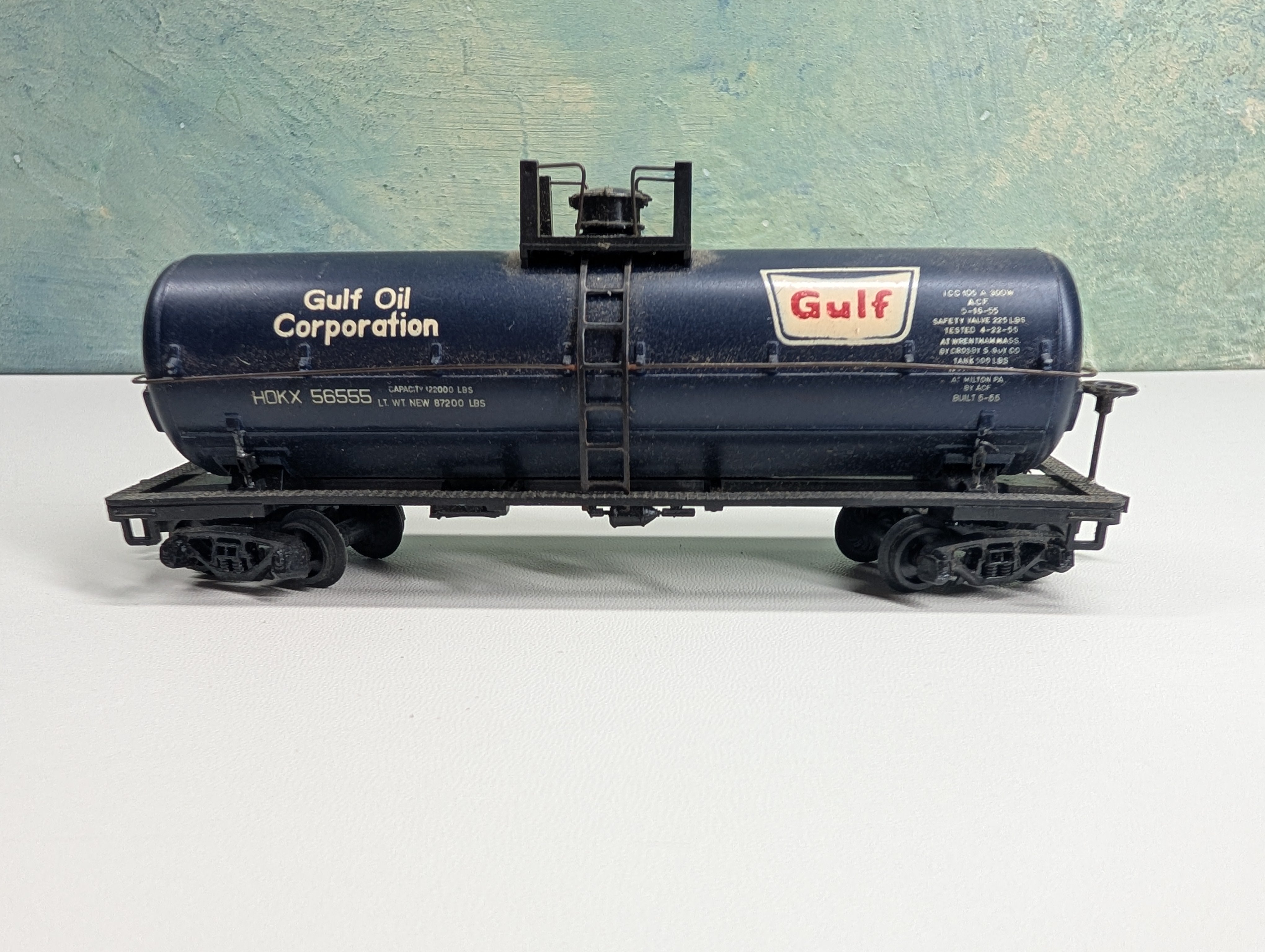 USED HO Scale Tank Car Gulf HDKX #56555