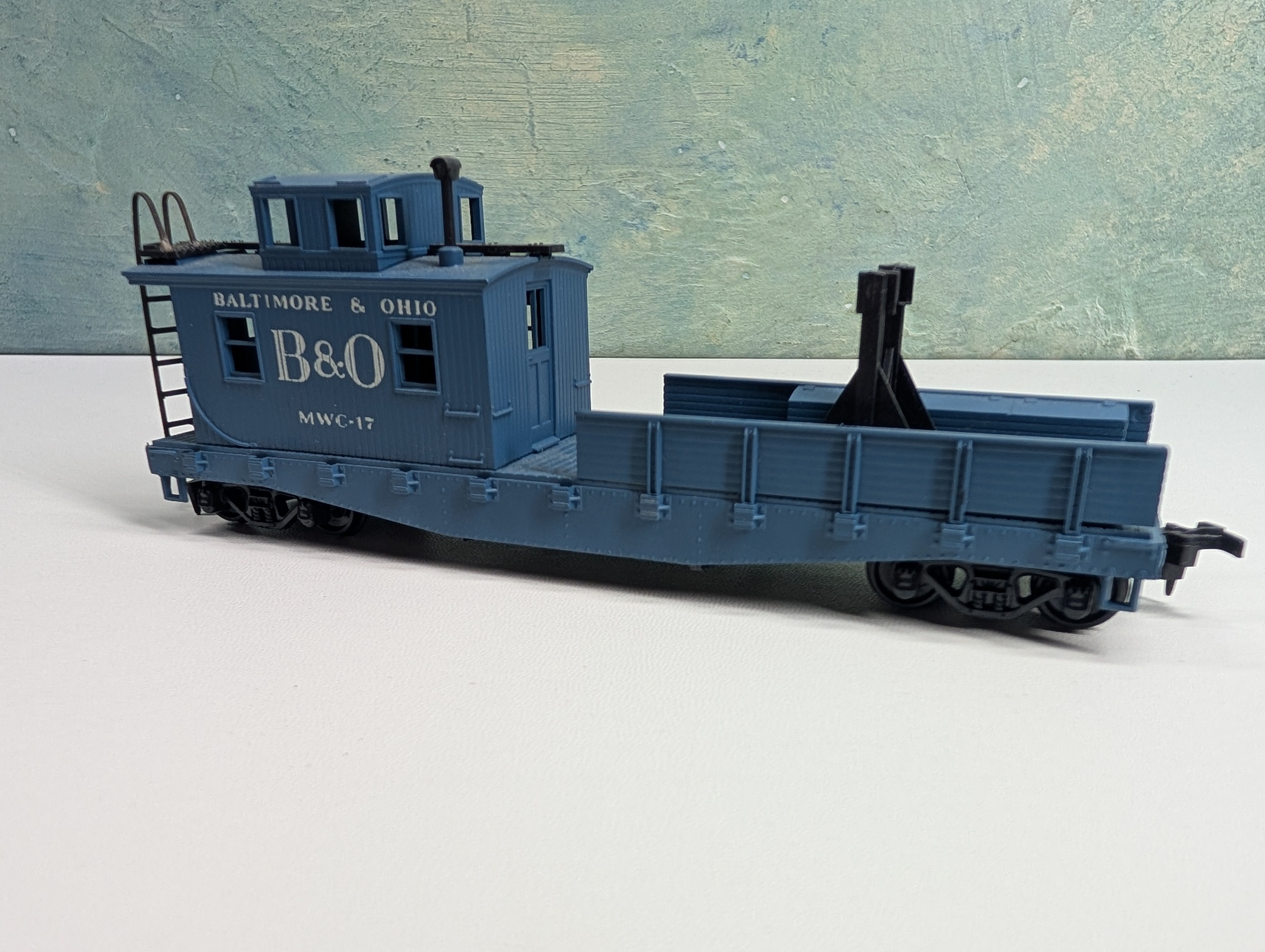 USED Athearn HO Scale Work Caboose Baltimore and Ohio B&O #MWC-17