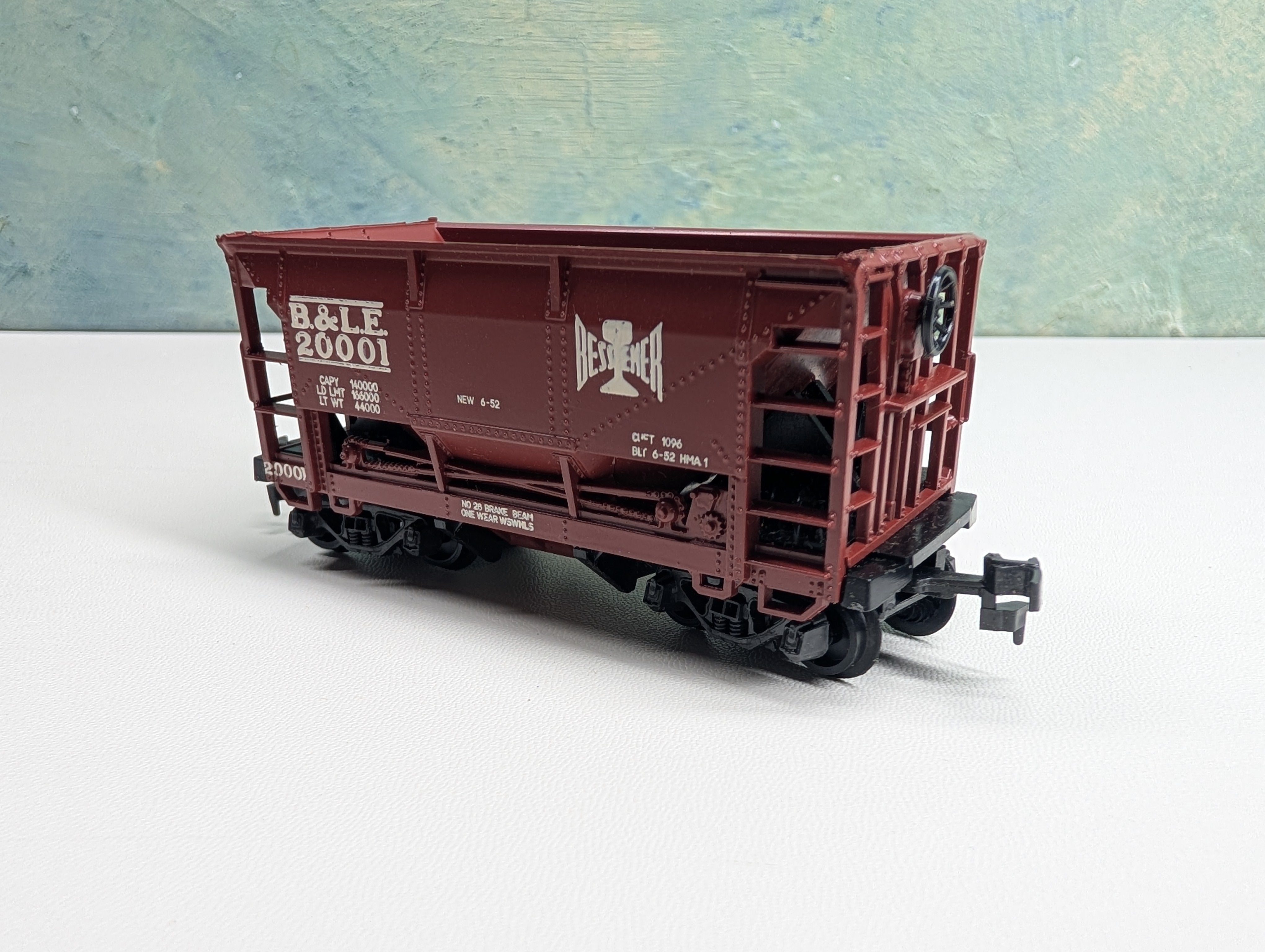 USED HO Scale Ore Car Bessemer and Lake Erie Railroad B&LE #20001