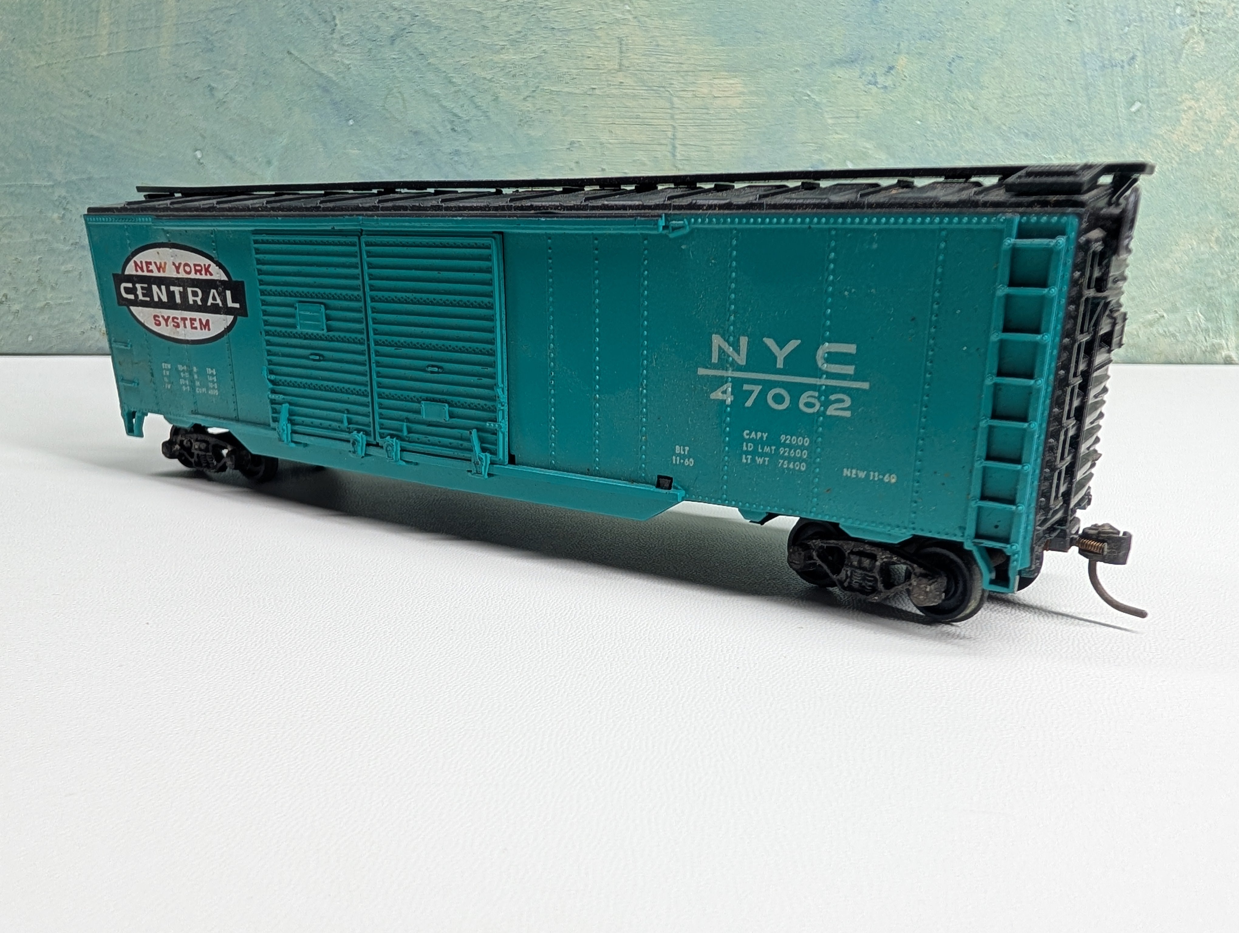 USED Athearn HO Scale 50' DD Box Car New York Central NYC #47062