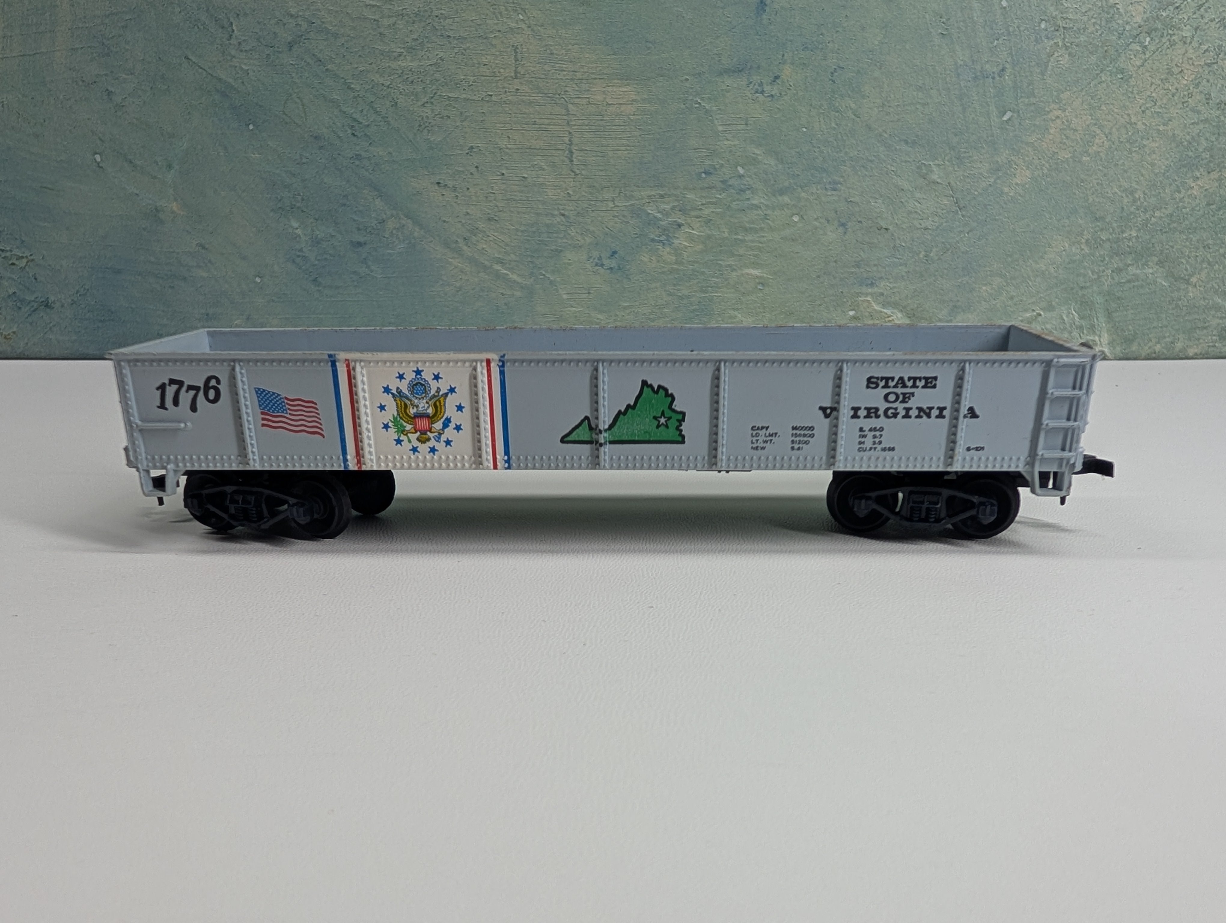 USED HO Scale State Gondola State of Virginia #1776