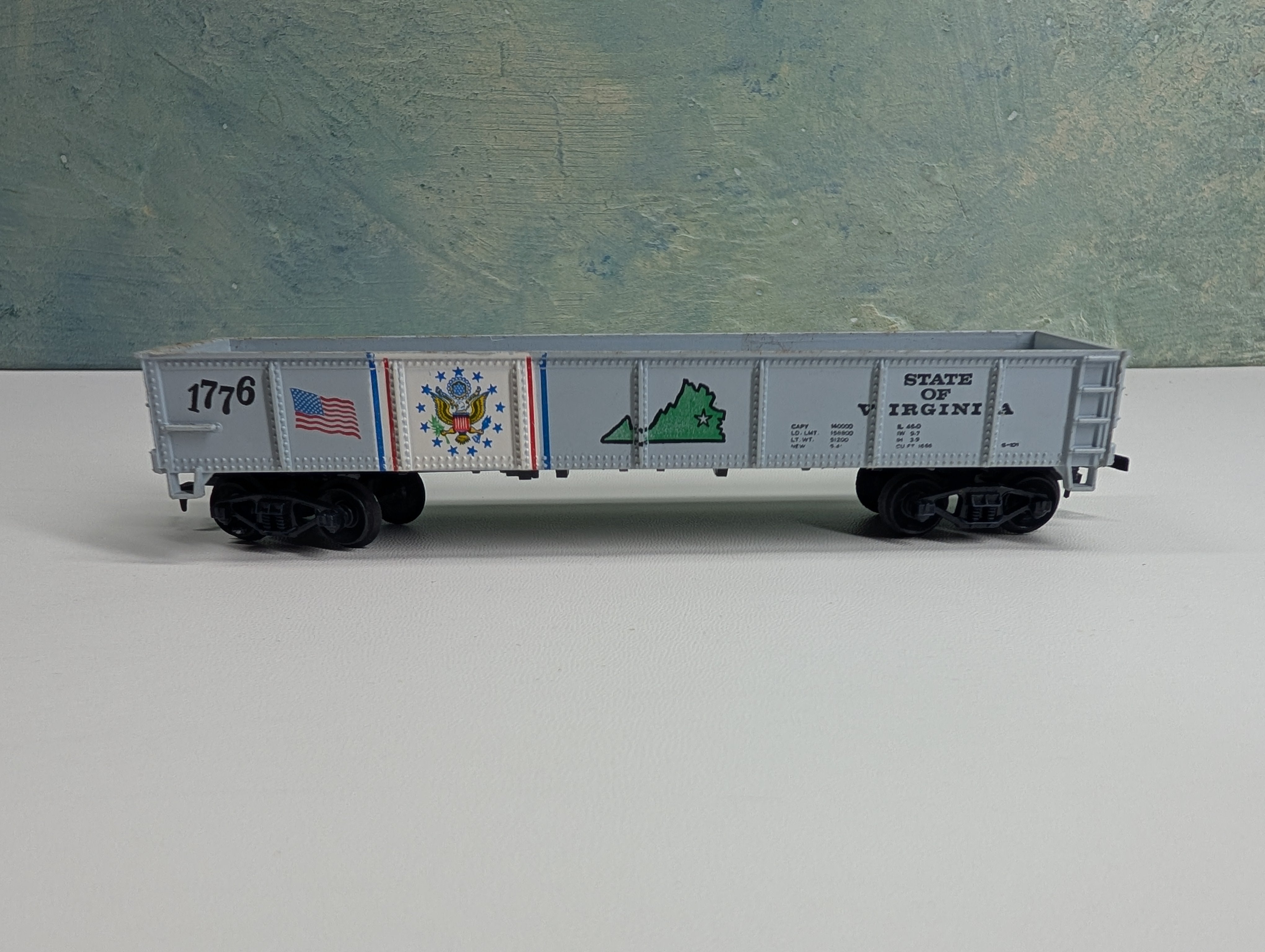 USED HO Scale State Gondola State of Virginia #1776