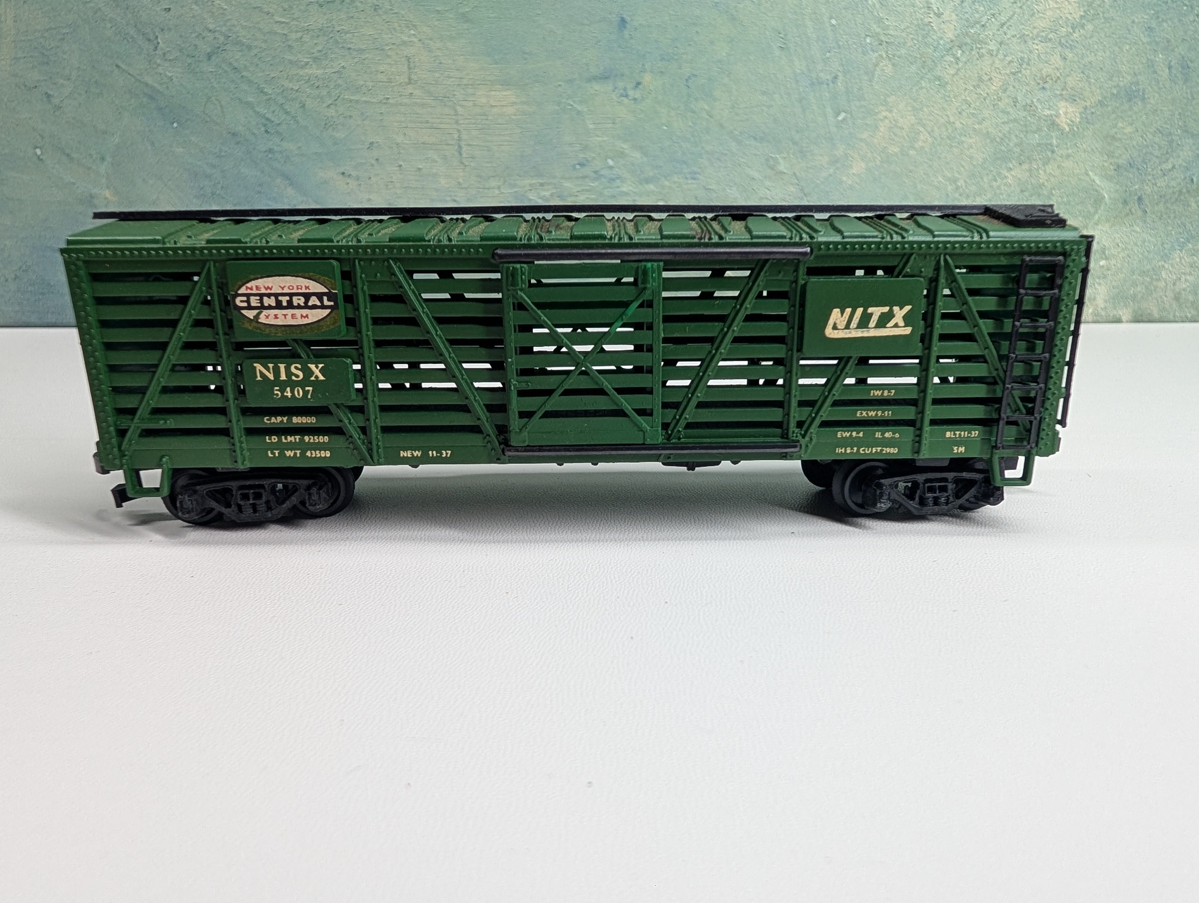 USED HO Scale Cattle Stock Car New York Central NISX #5407