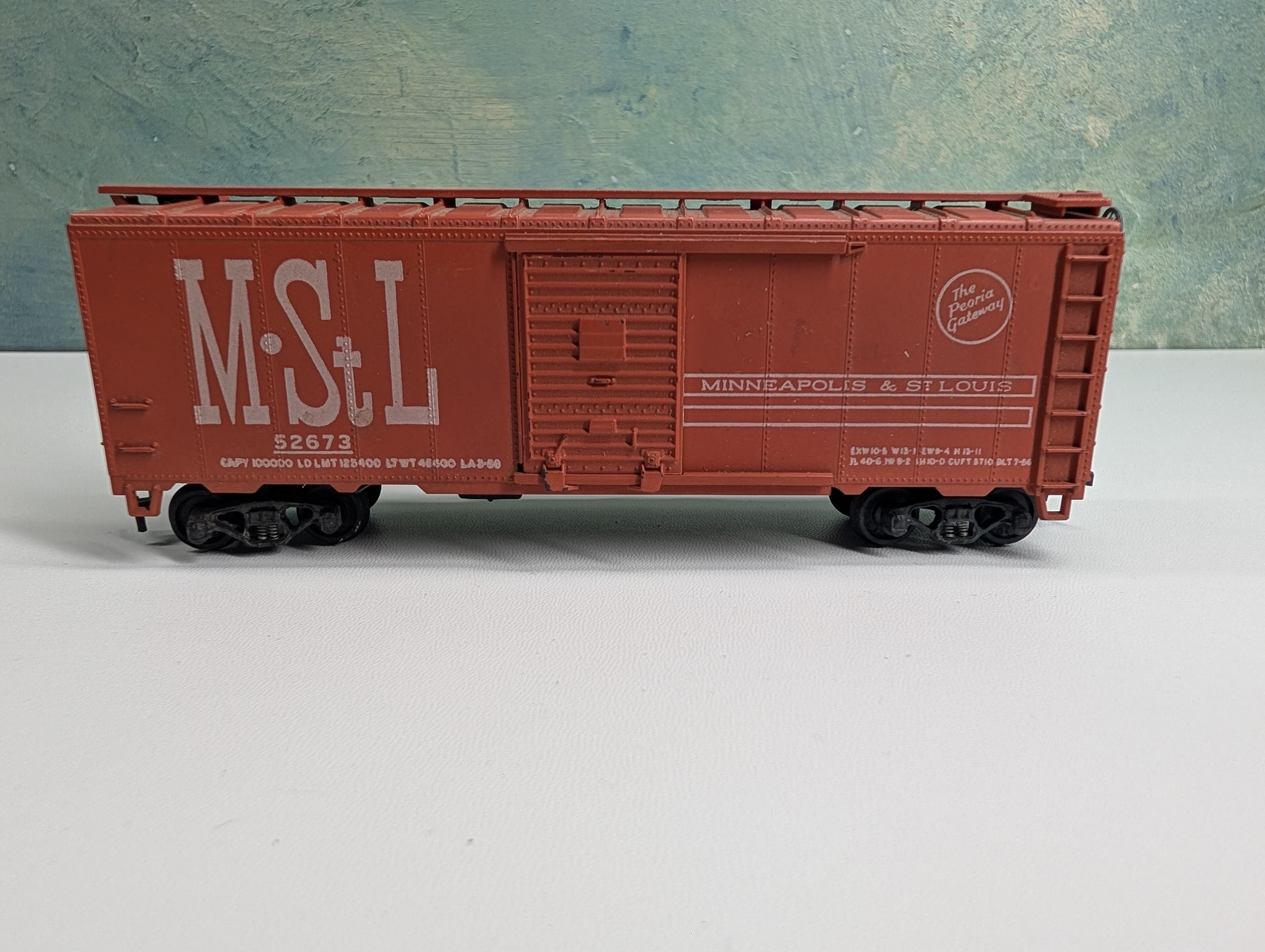 USED Athearn HO Scale 40' Box Car MStL #52673