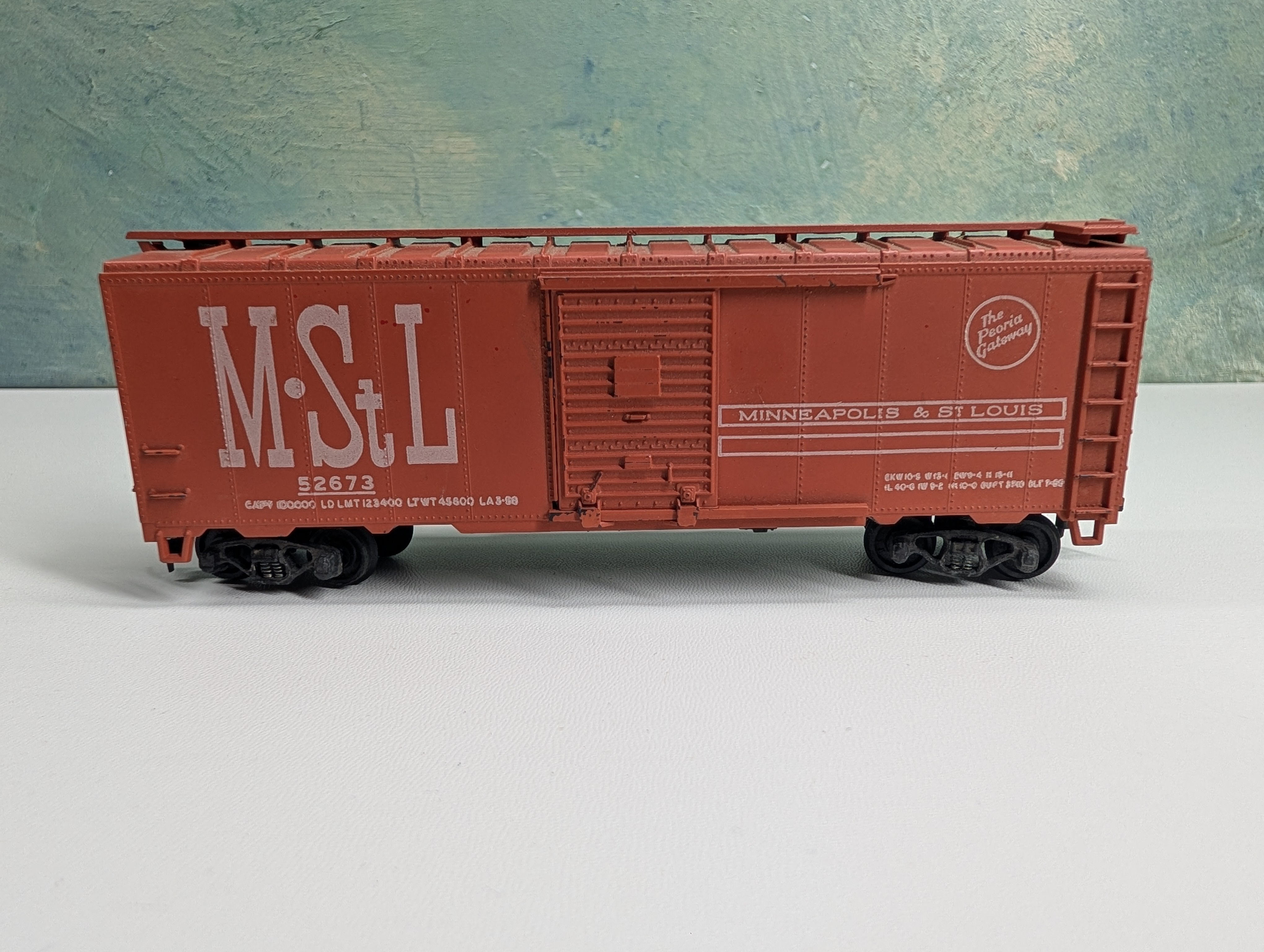 USED Athearn HO Scale 40' Box Car MStL #52673