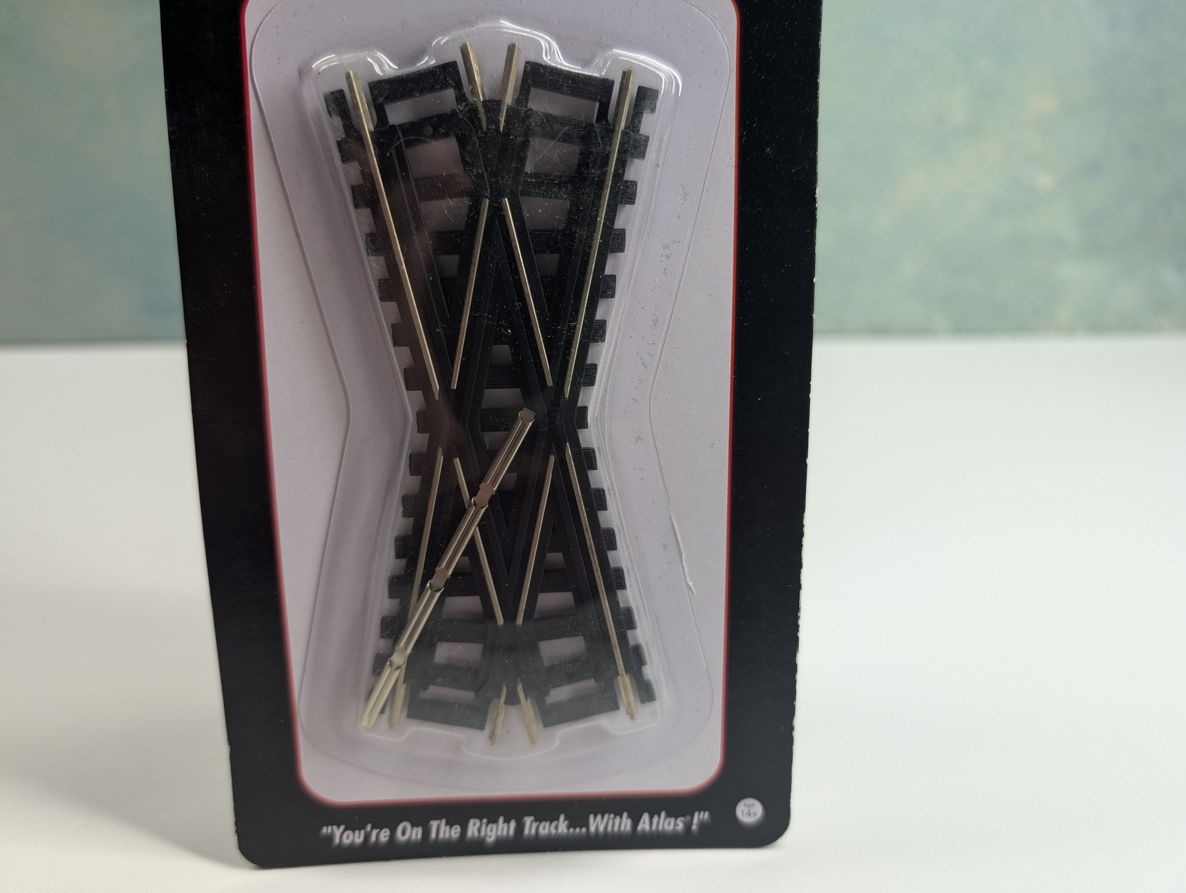 Atlas 172 HO Scale 25 Degree Crossing, Code 100 Custom-Line, Nickel Silver