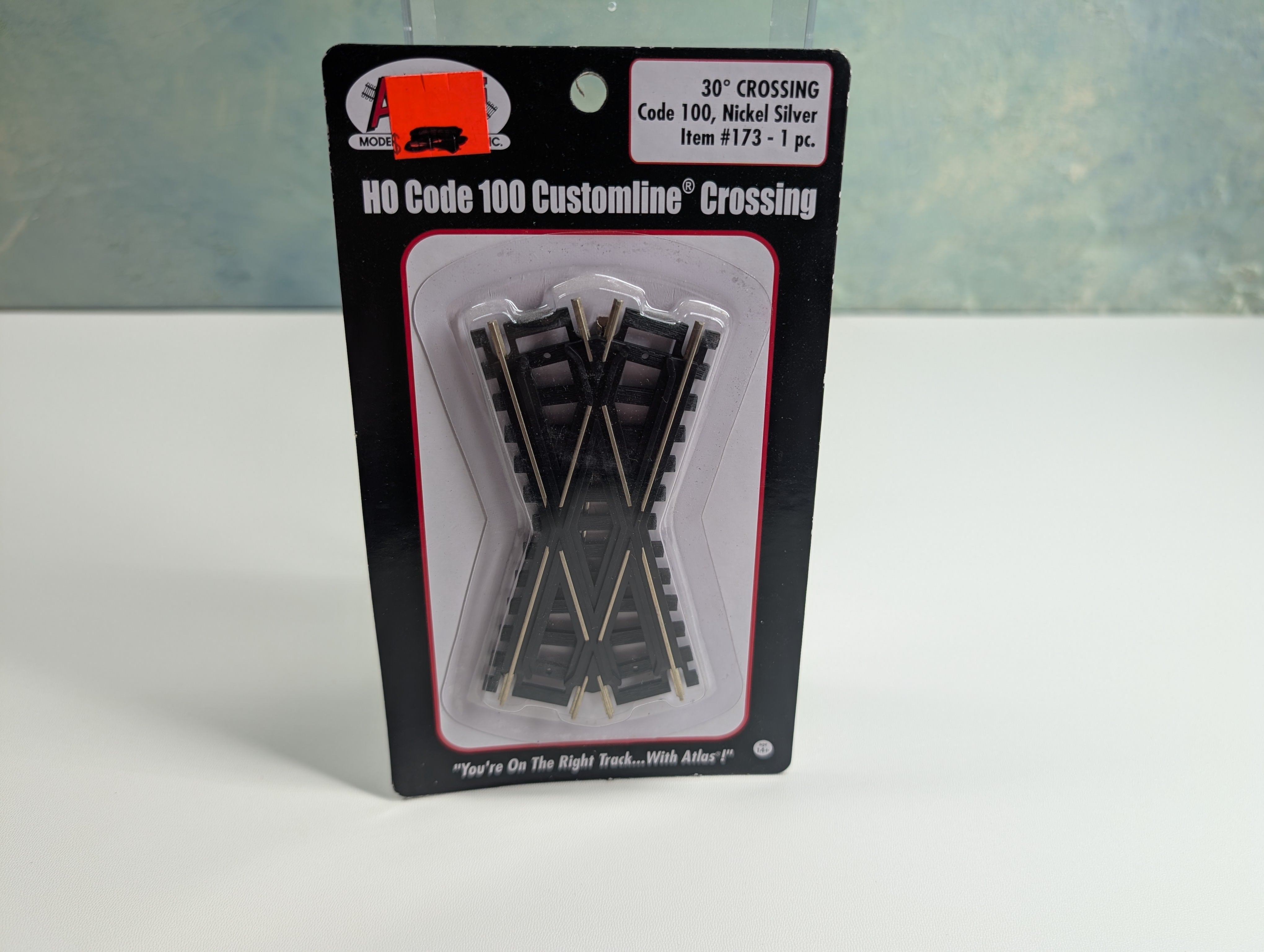 Atlas 173 HO Scale 30 Degree Crossing, Code 100 Custom-Line, Nickel Silver
