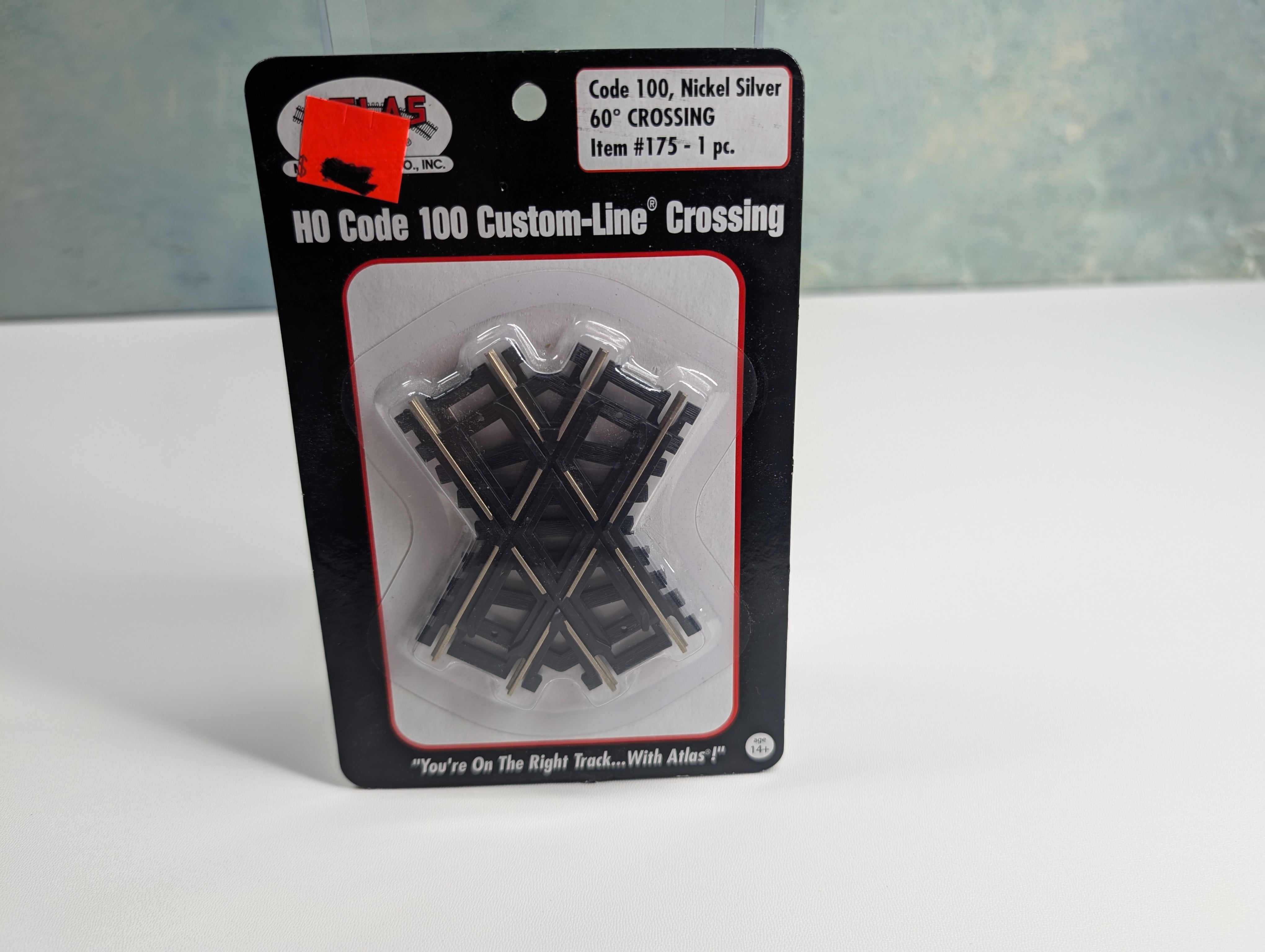 Atlas 175 HO Scale 60 Degree Crossing, Code 100 Custom-Line, Nickel Silver