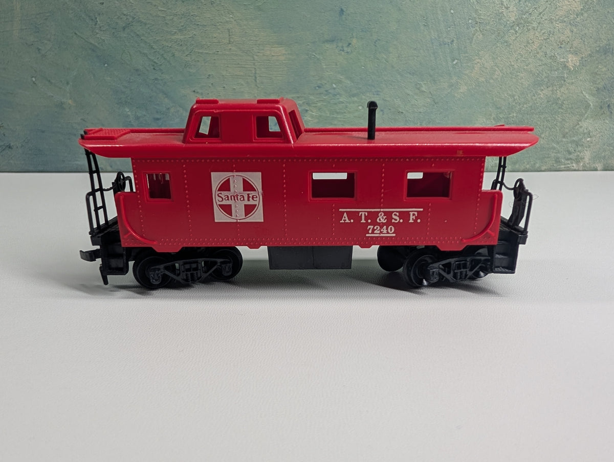 USED Tyco HO Scale Caboose Santa Fe #7240