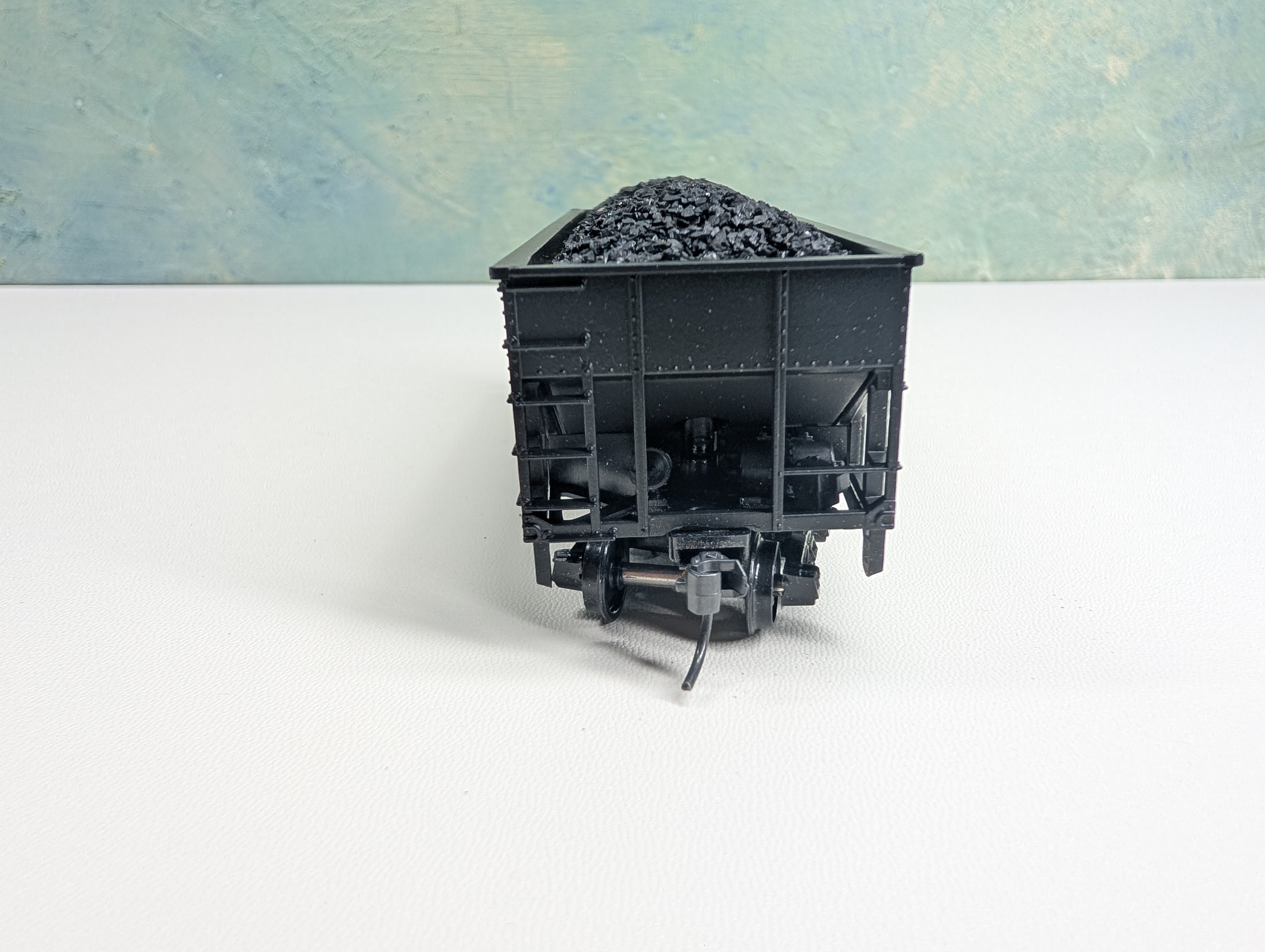 USED Athearn HO Scale 2 Bay Open Hopper w/ Coal Load Pennsylvania PRR #220320 3rd Rail Graphics Custom