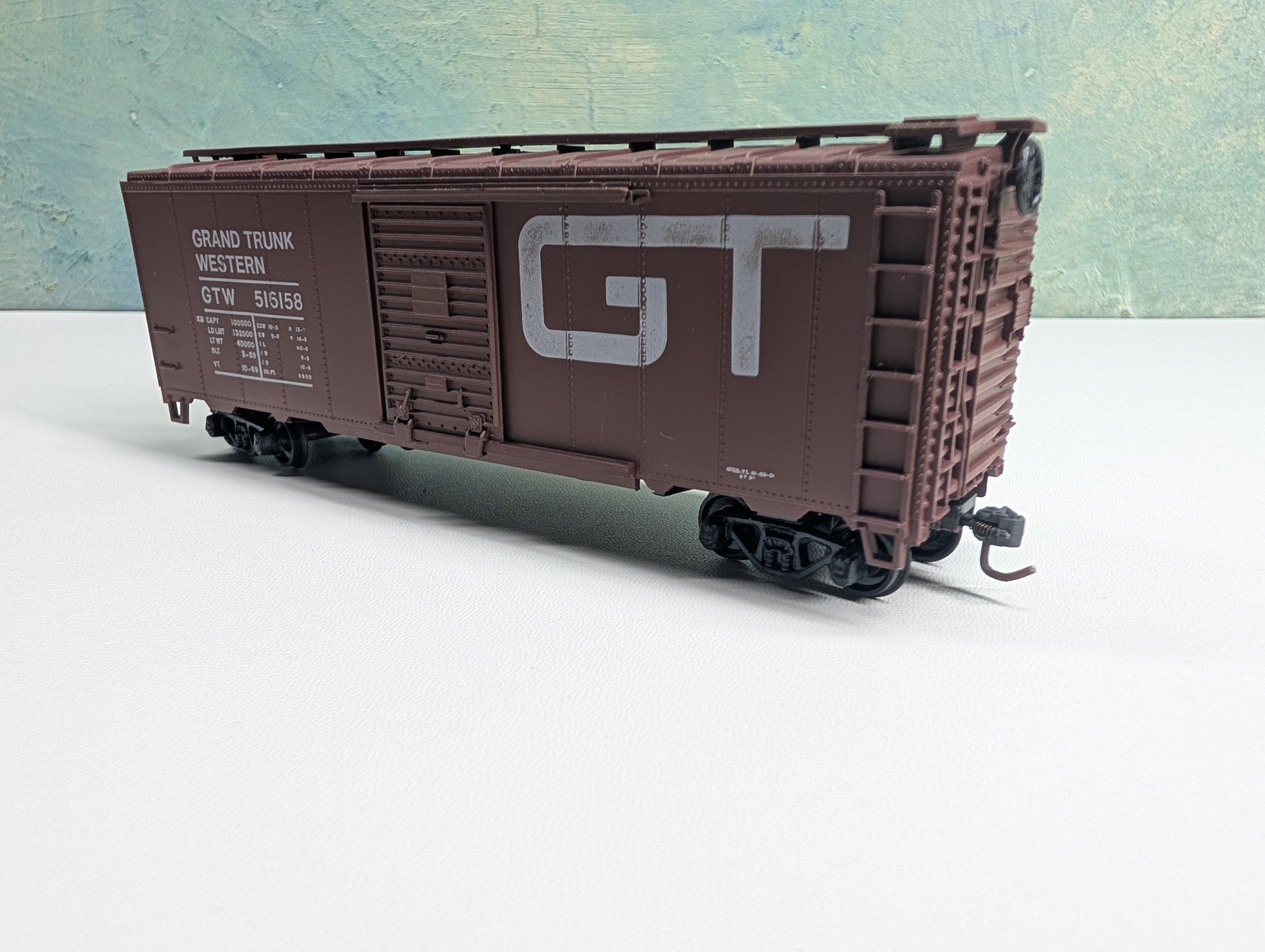 USED Athearn HO Scale 40' Box Car Grand Trunk Western GTW #516158