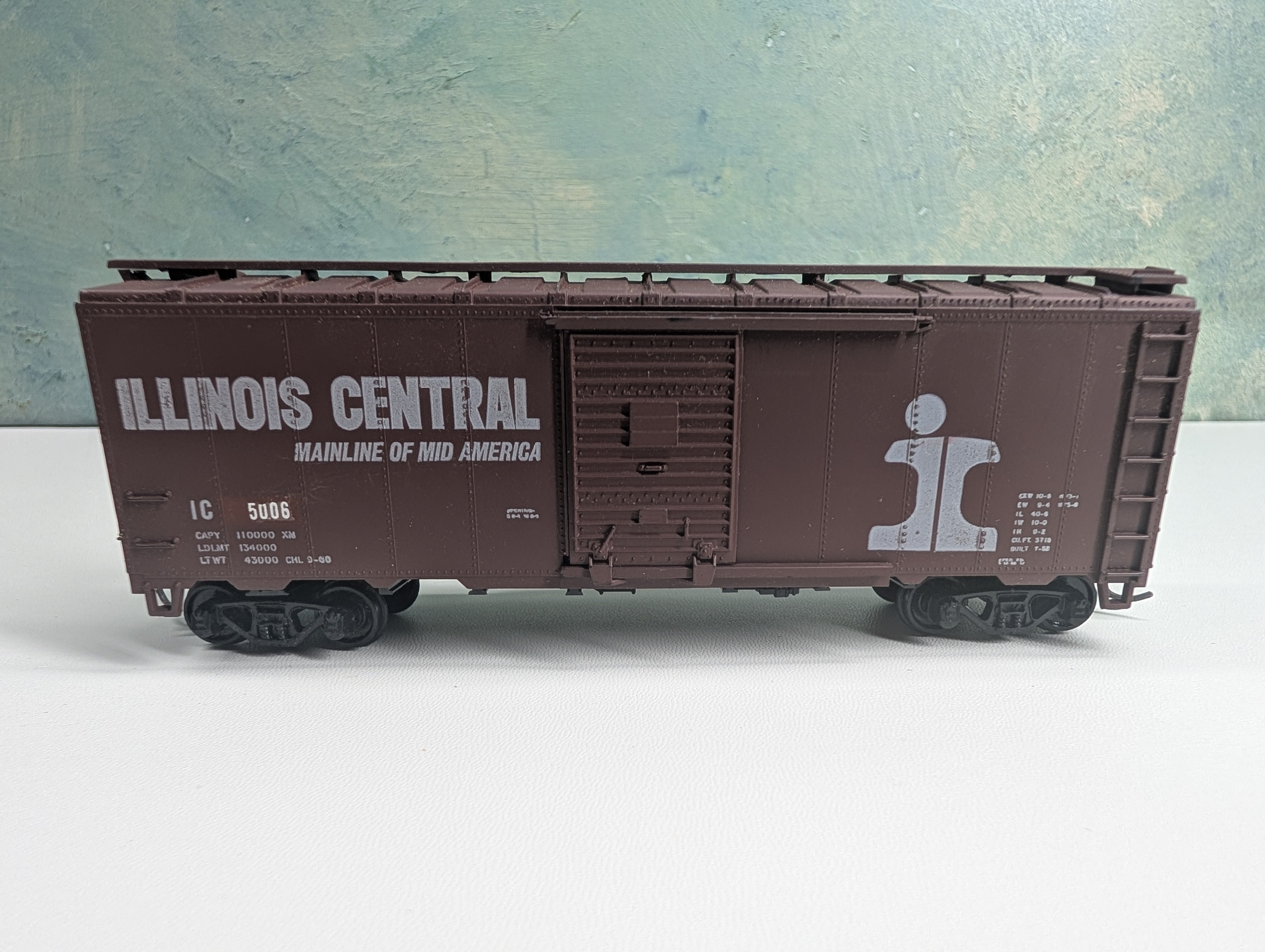 USED Athearn HO Scale 40' Box Car Illinois Central IC #5006