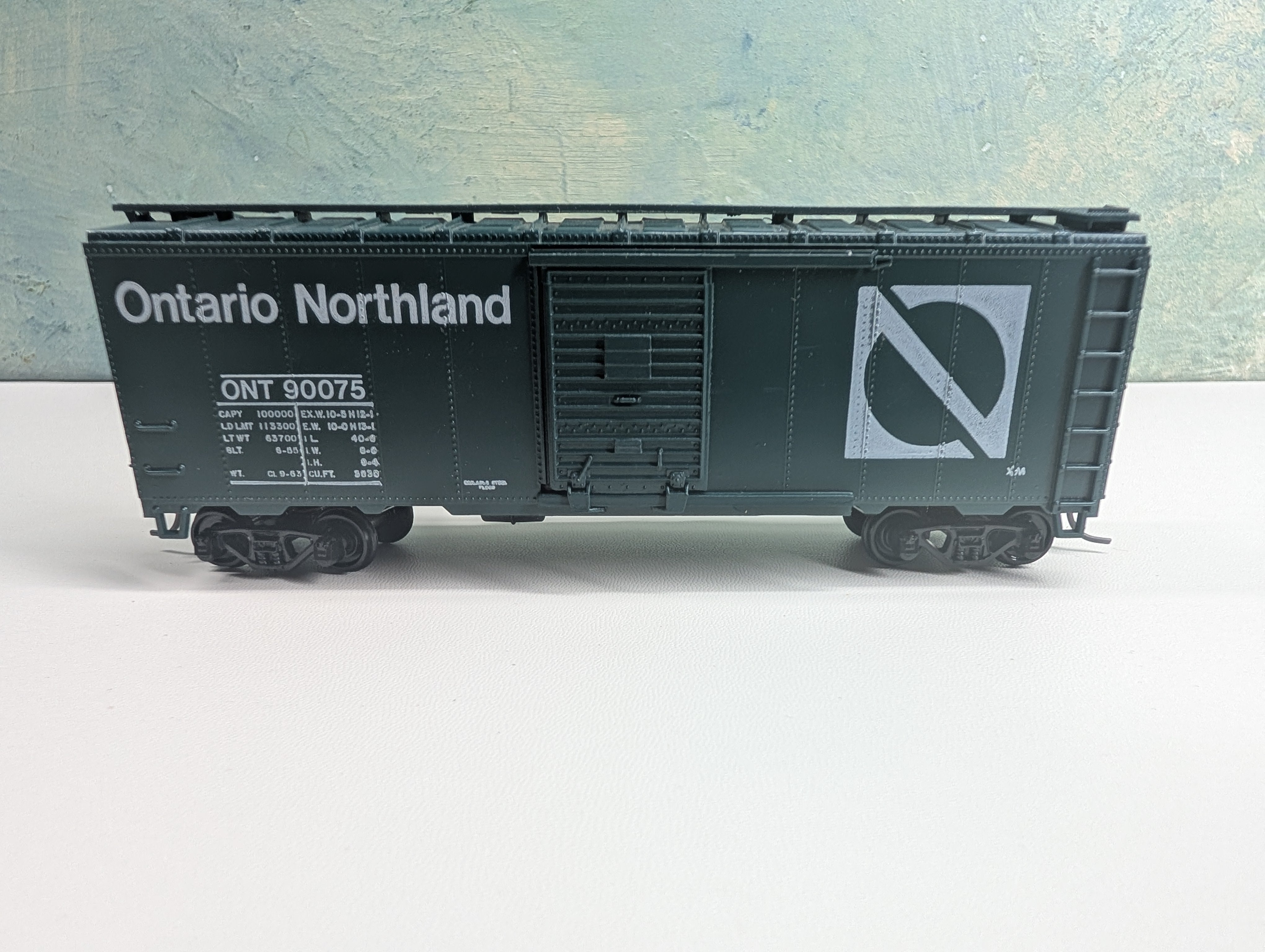 USED Athearn HO Scale 40' Box Car Ontario Northland ONT #90075