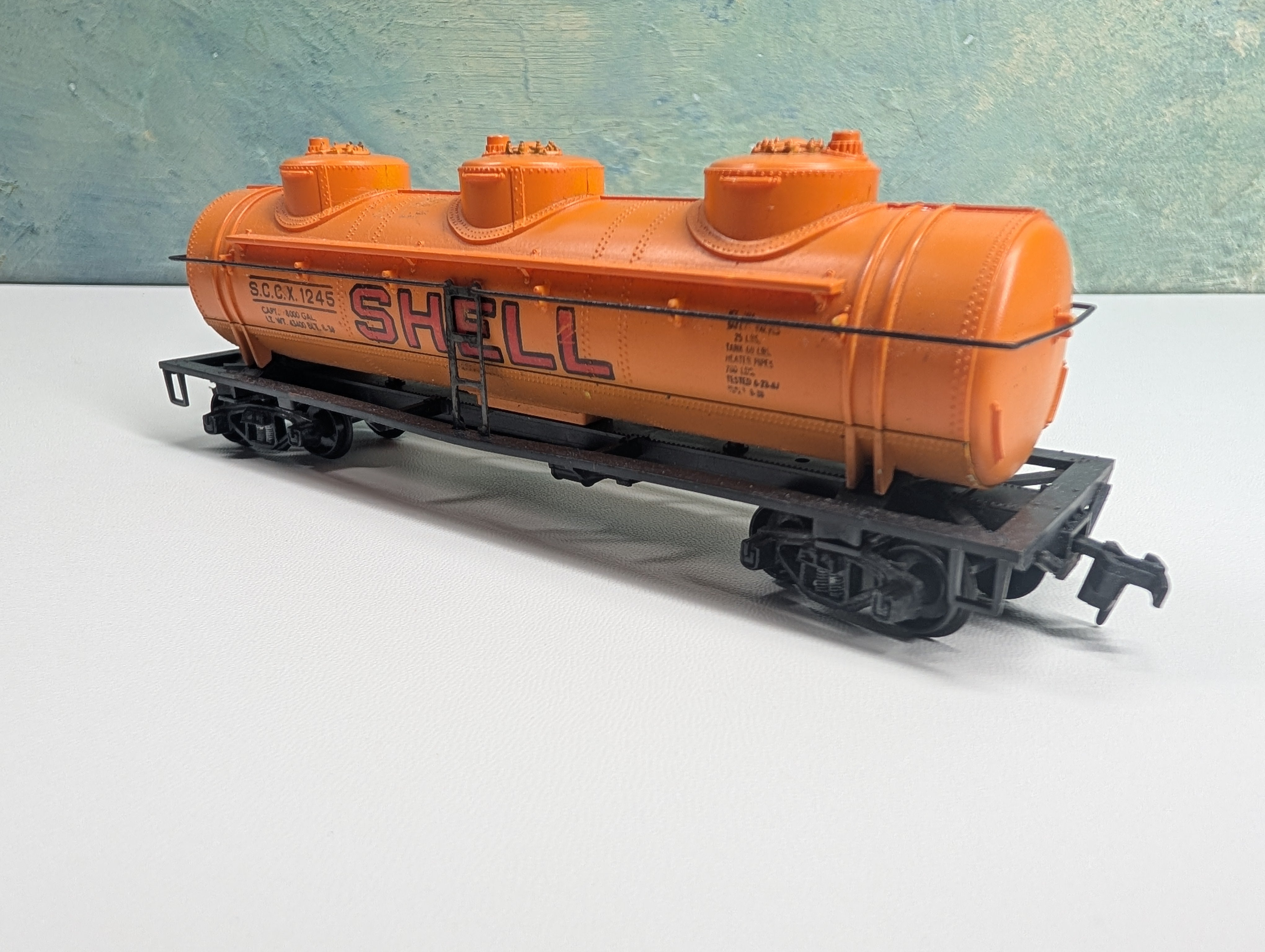 USED HO Scale Triple Dome Tank Car Shell SCCX #1245