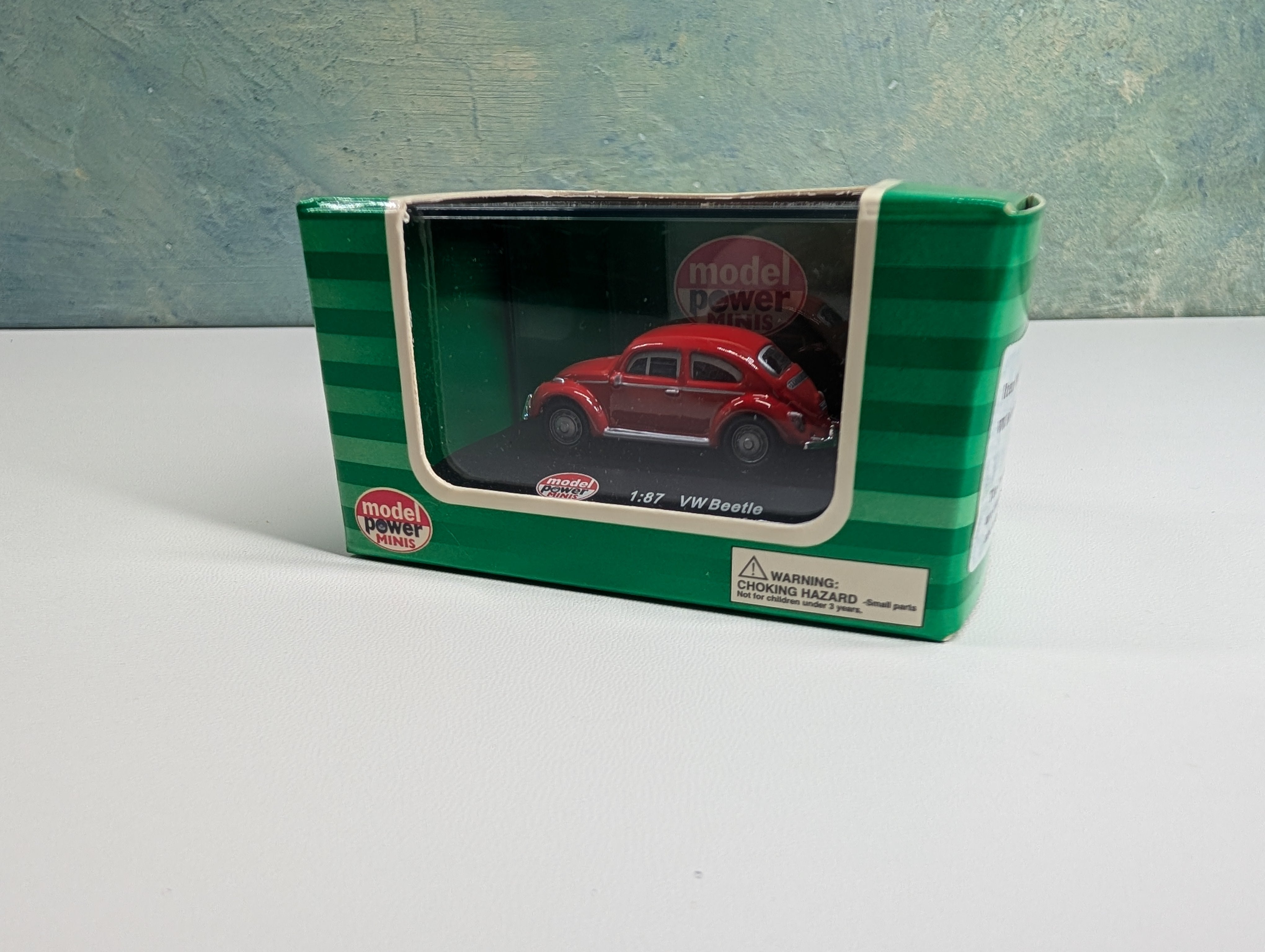 Model Power 19172 HO Scale VW Beetle Red
