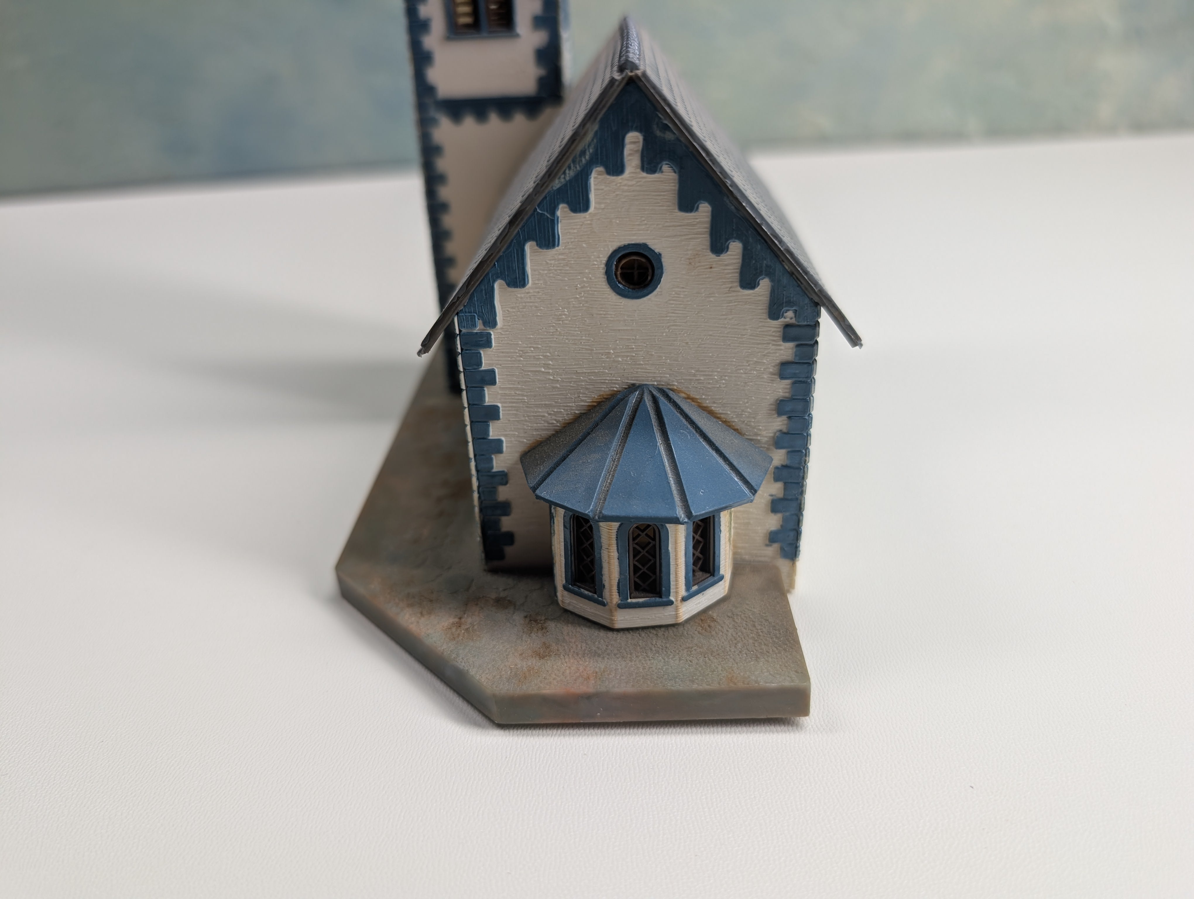 USED Faller B238 HO Scale Church with Clock Tower