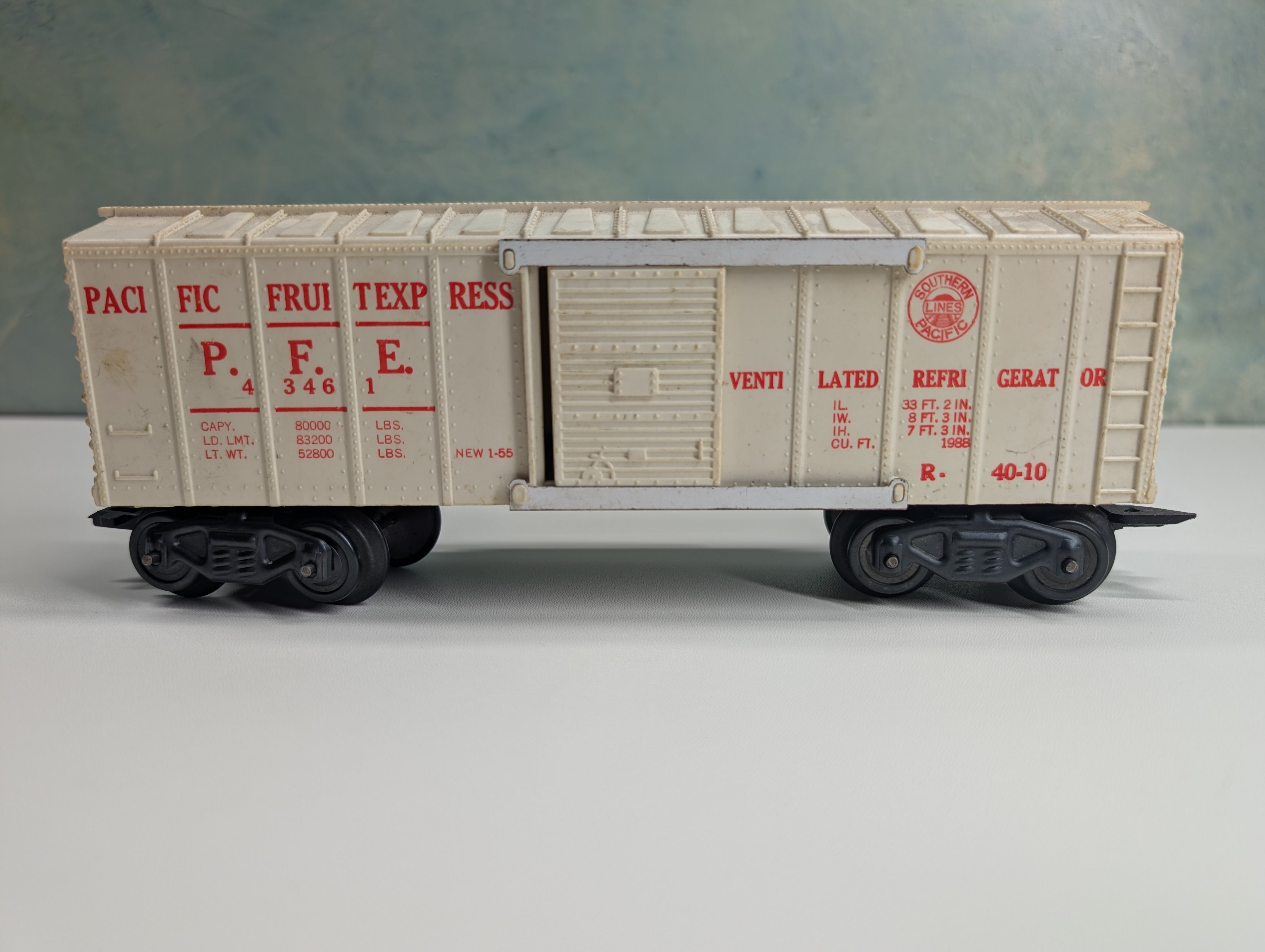 USED Marx O Box Car Pacific Fruit Express PFE #43461 Vintage