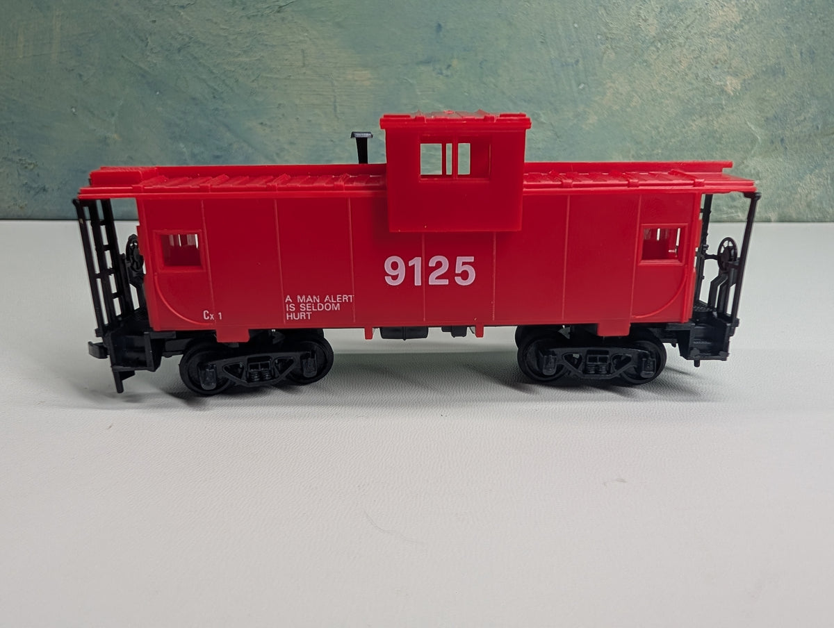 USED Model Power HO Scale A Man Alert is Seldom Hurt Red Caboose #9125