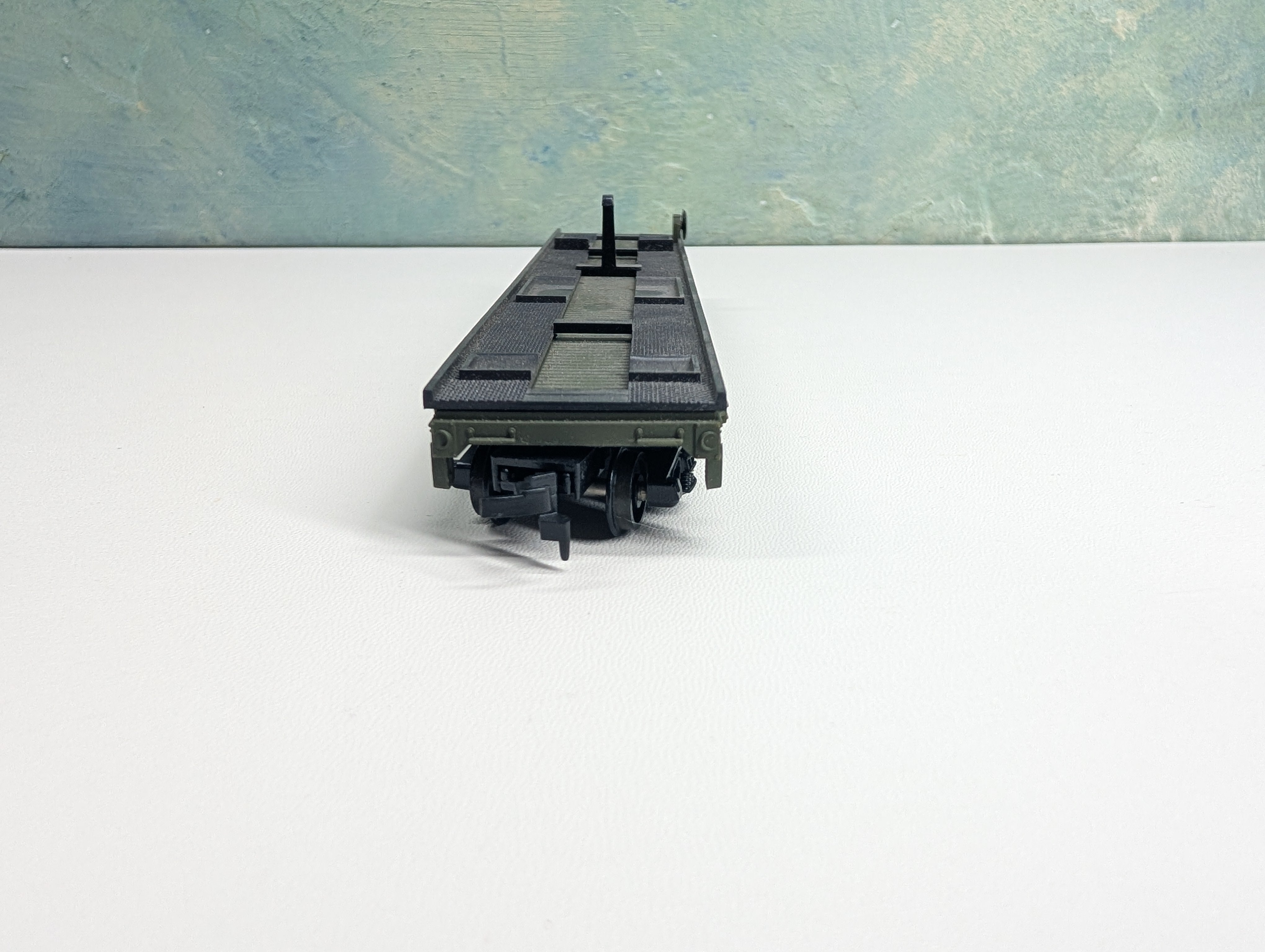 USED Cox HO Scale Flat Car w/ Trailer US Army #4825