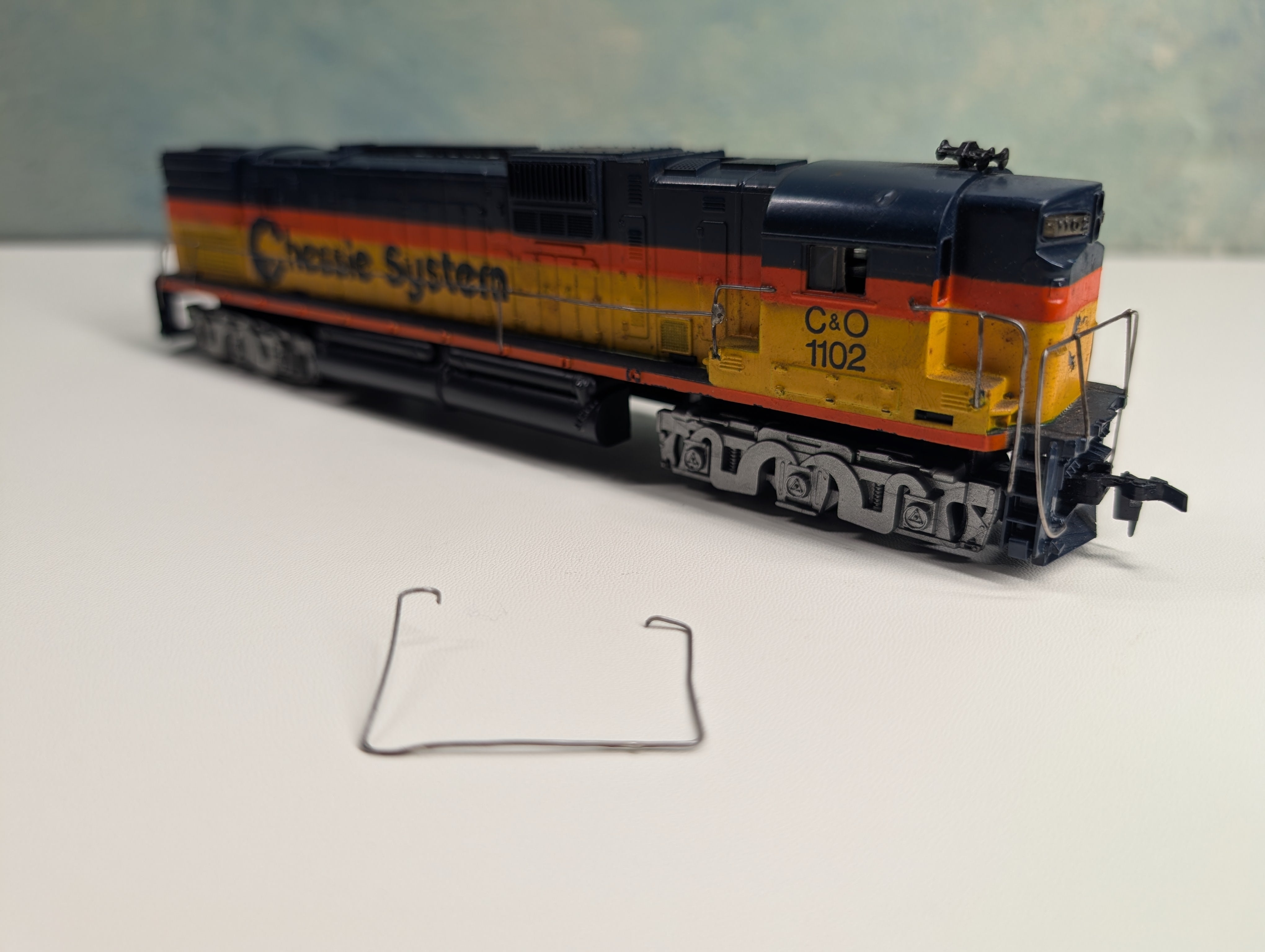 USED Tyco HO Scale Alco 630 Diesel Locomotive Chessie System C&O #1102 Tested DC