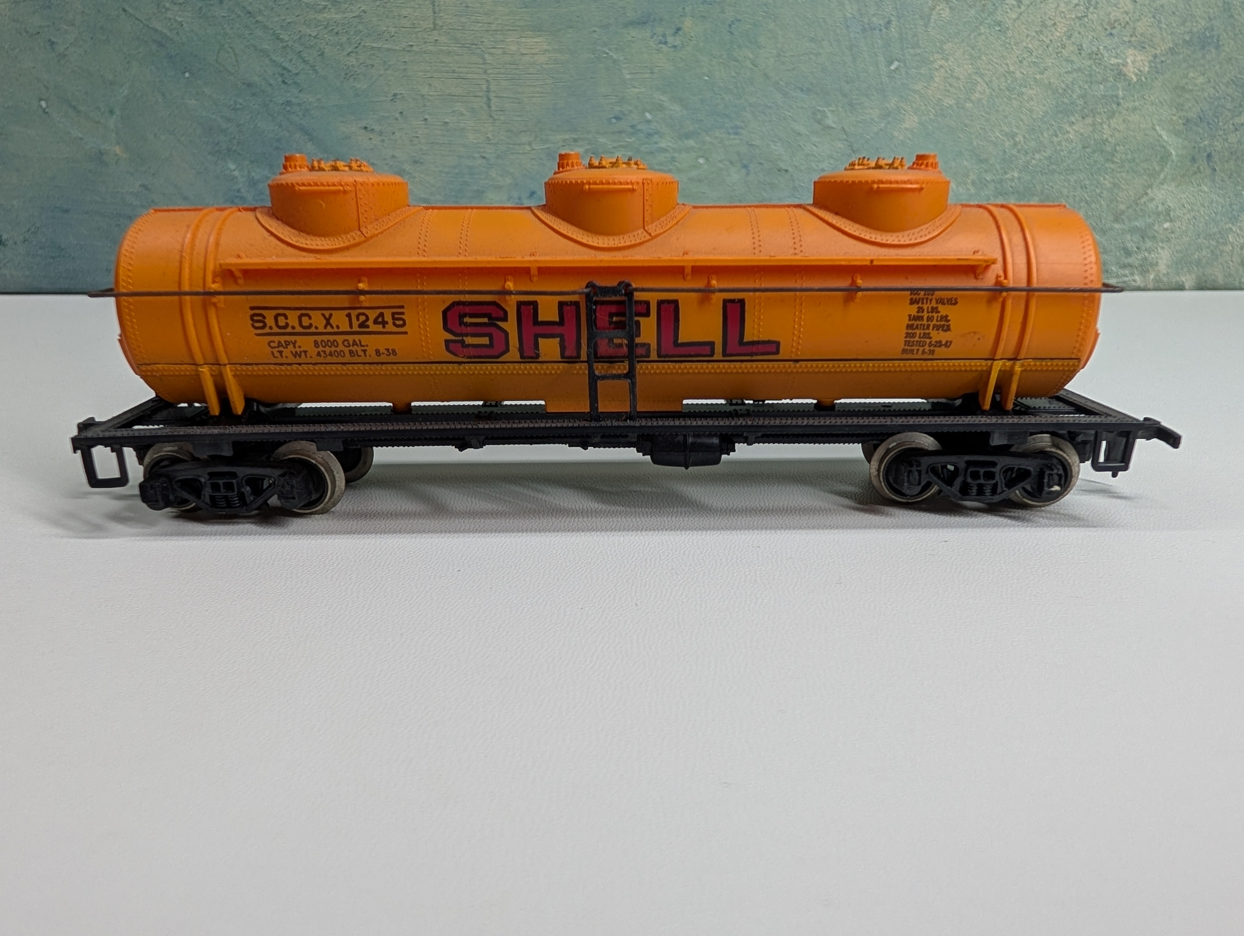 USED HO Scale Triple Dome Tank Car Shell SCCX #1245