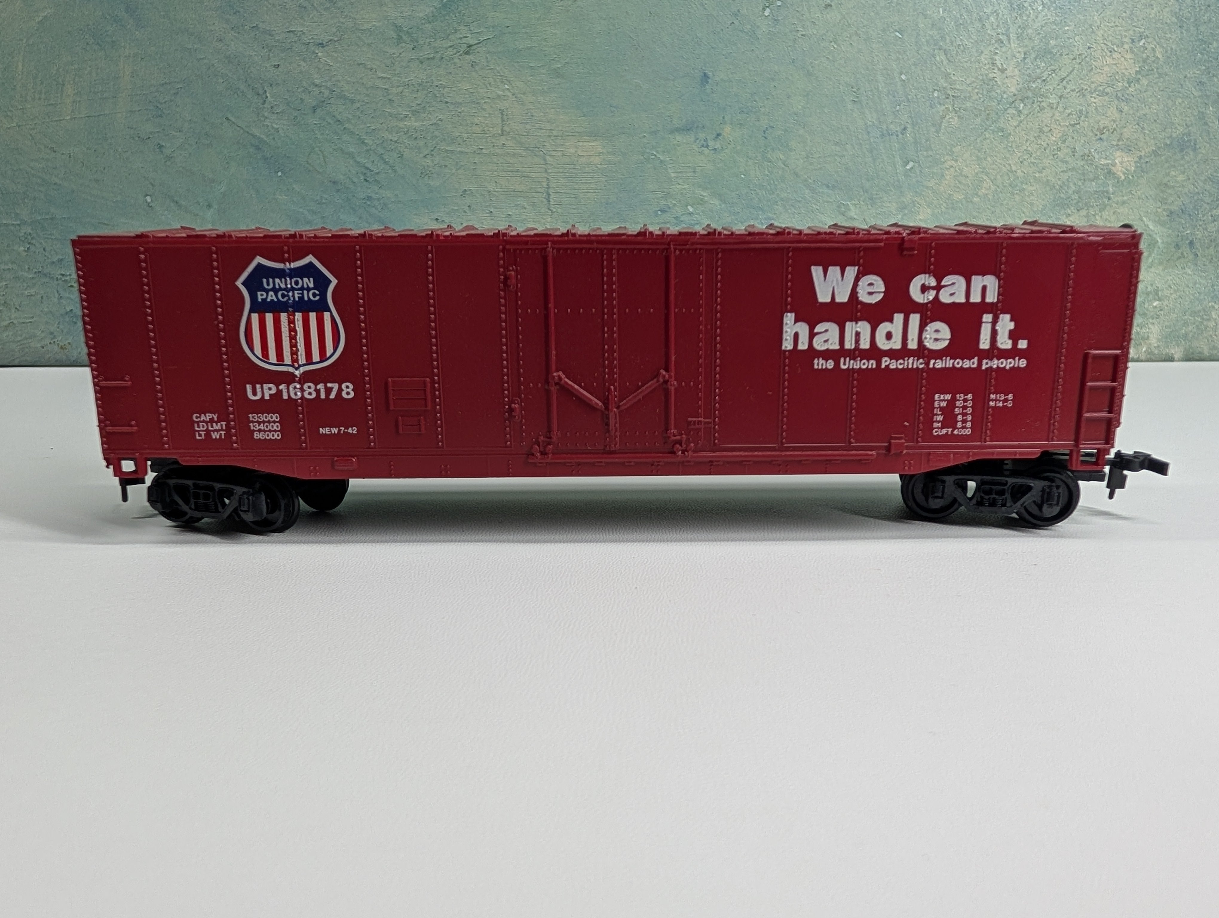 USED Bachmann HO Scale 50' Box Car Union Pacific UP #168178