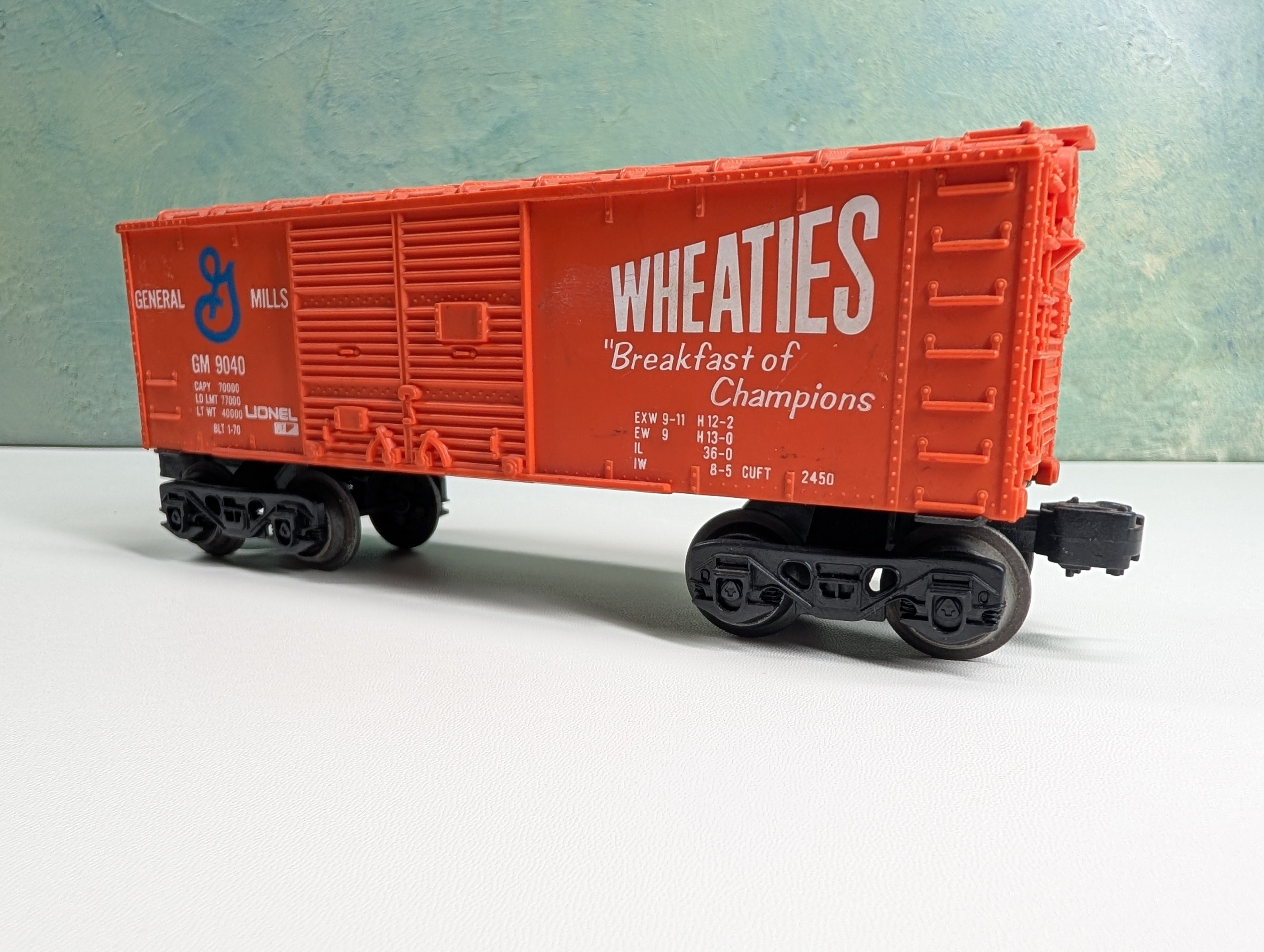 USED Lionel O DD Box Car Wheaties General Mills GM #9040
