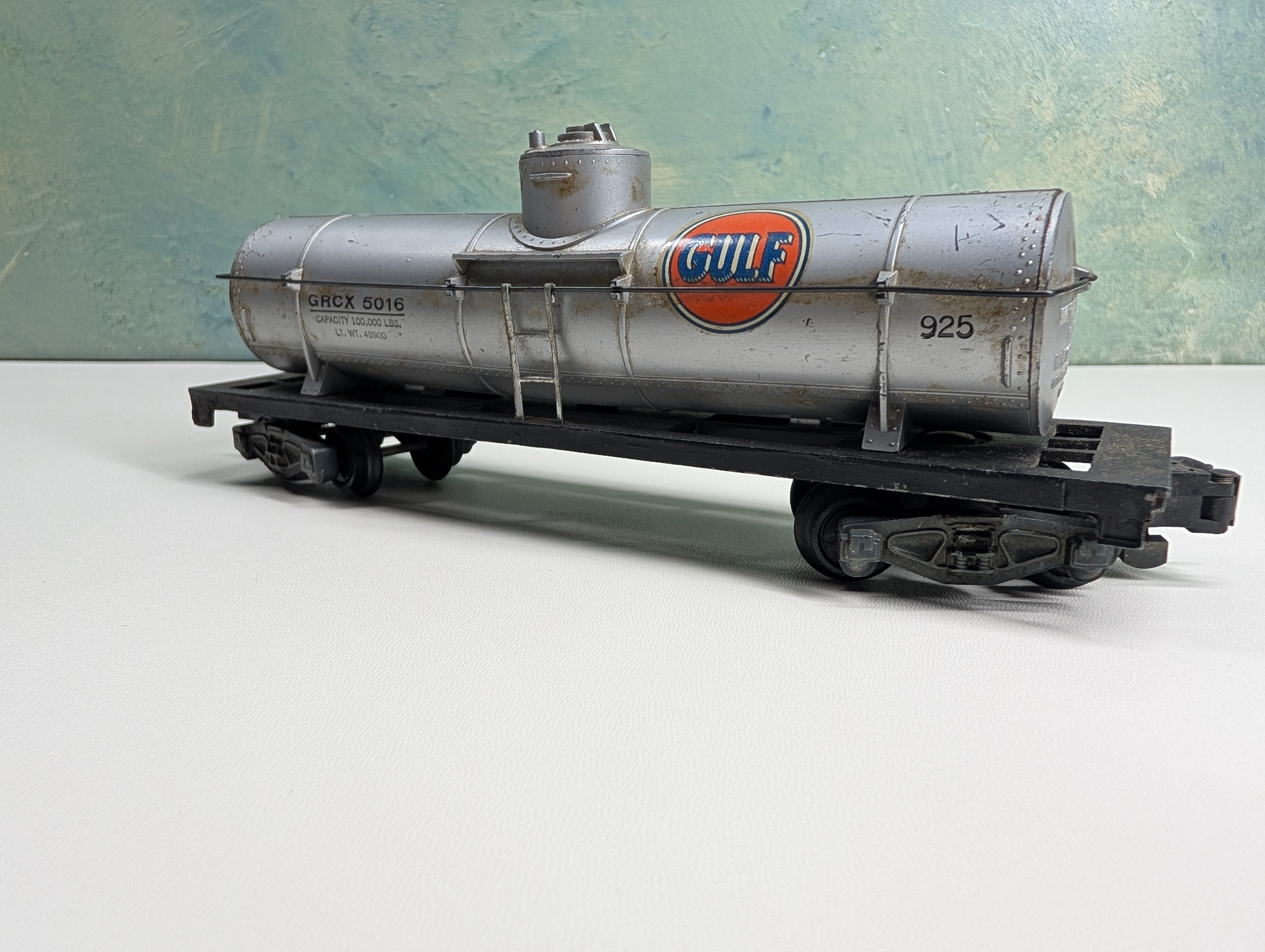 USED American Flyer S Scale Single Dome Tank Car GULF GRCX #5016