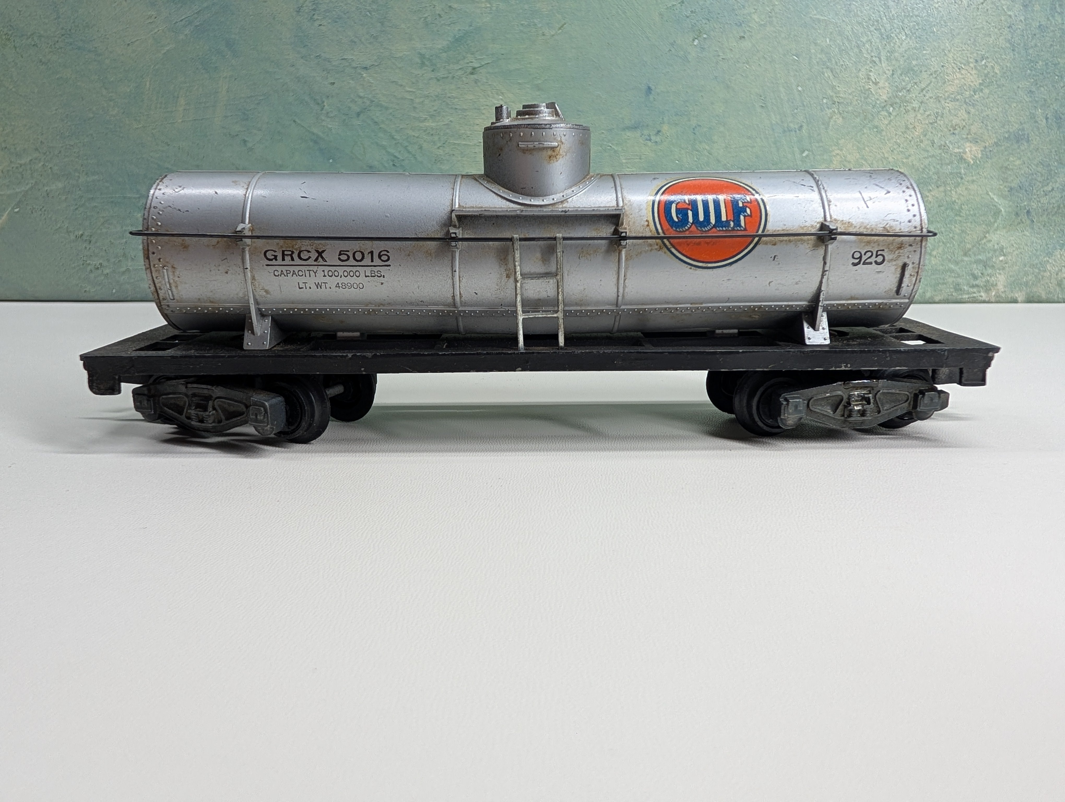 USED American Flyer S Scale Single Dome Tank Car GULF GRCX #5016