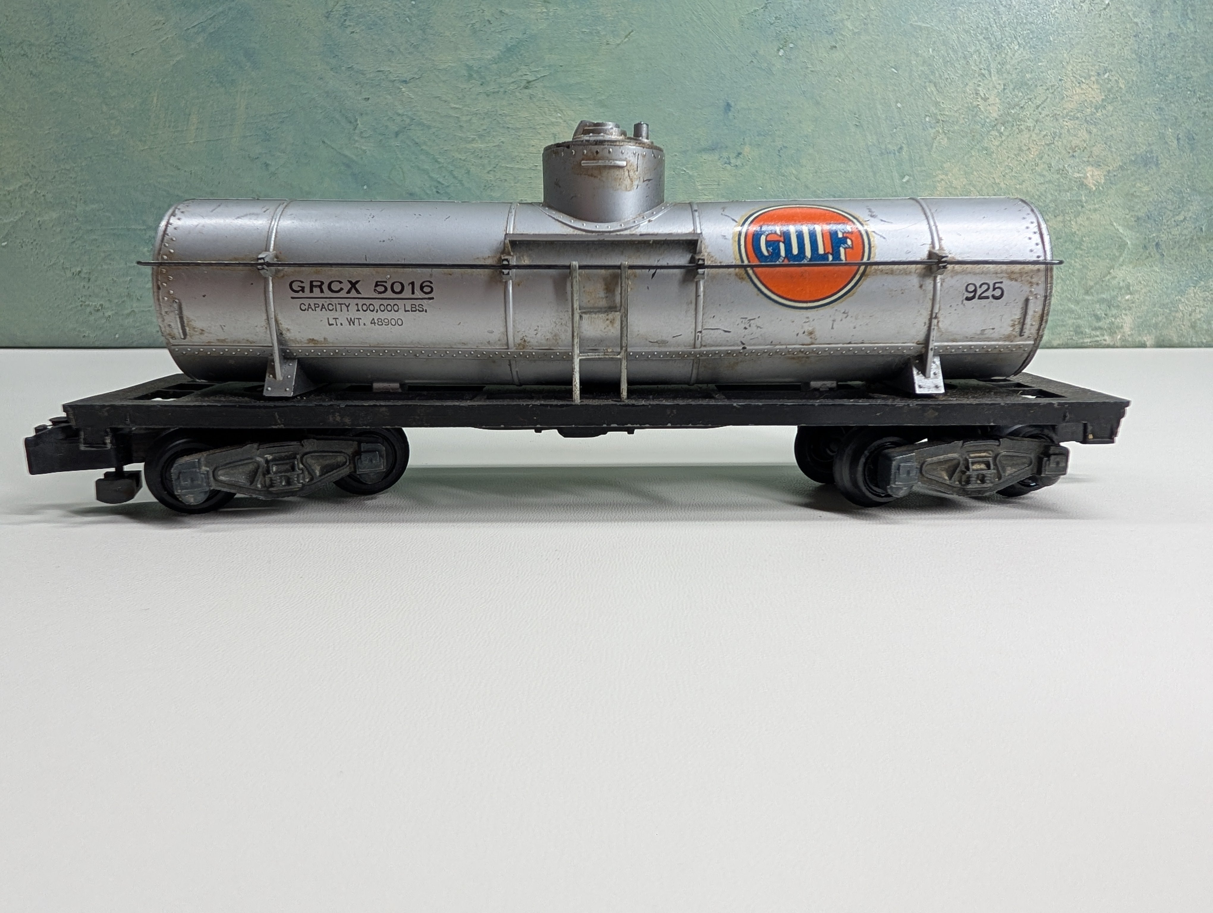 USED American Flyer S Scale Single Dome Tank Car GULF GRCX #5016