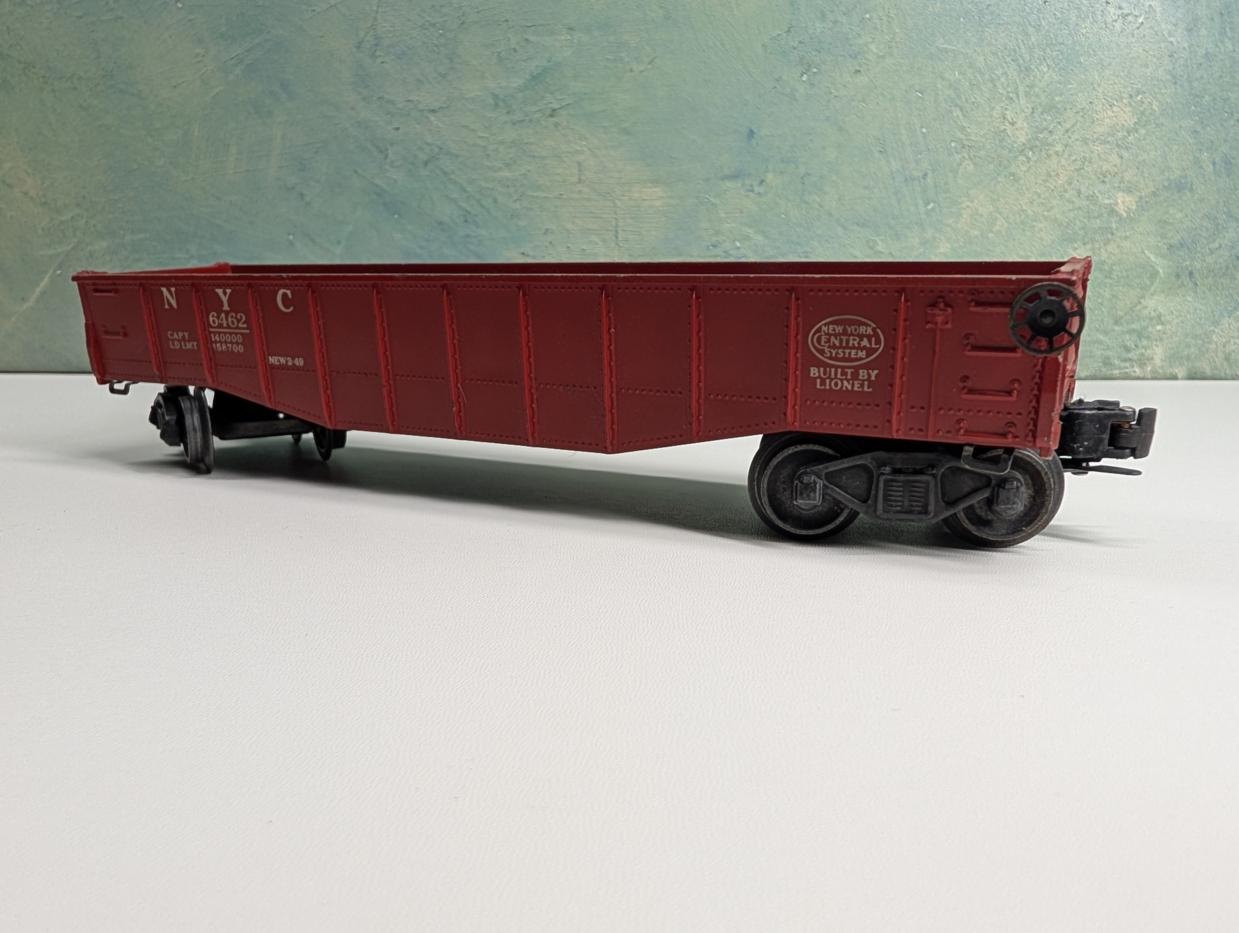 USED Lionel O Red Gondola New York Central NYC #6462