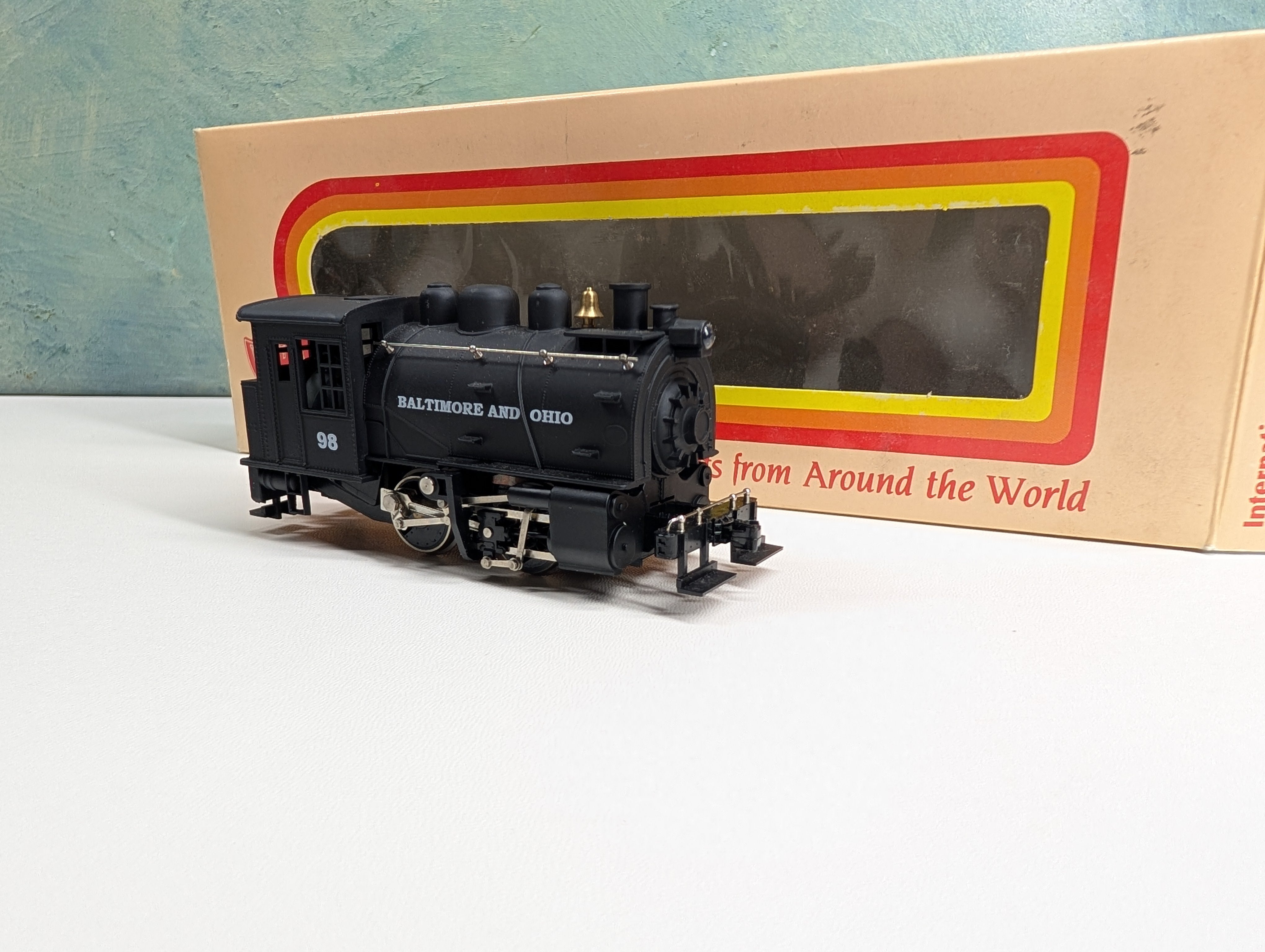 USED IHC M472 HO Scale 0-4-0 Dockside Steam Locomotive Baltimore and Ohio #98 Tested DC